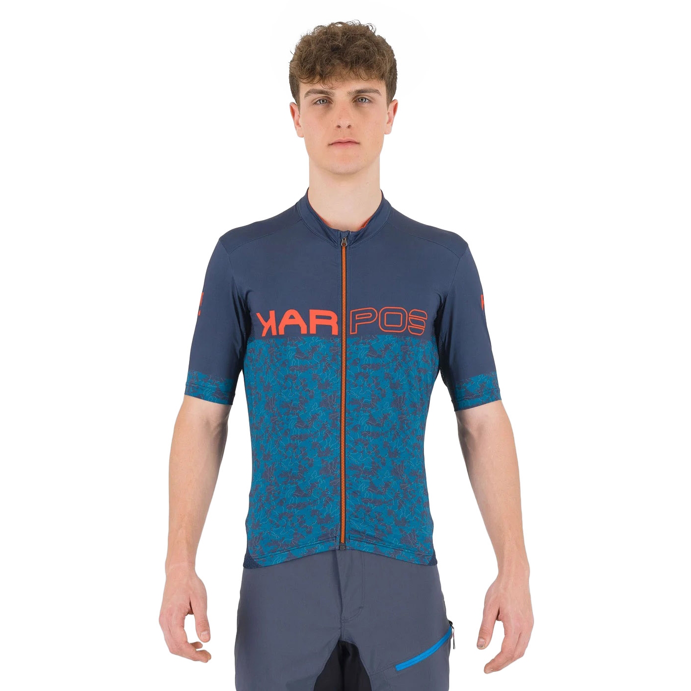 Picture of Karpos Jump Short Sleeve Jersey Men - outer space/moroccan b./tang.tango