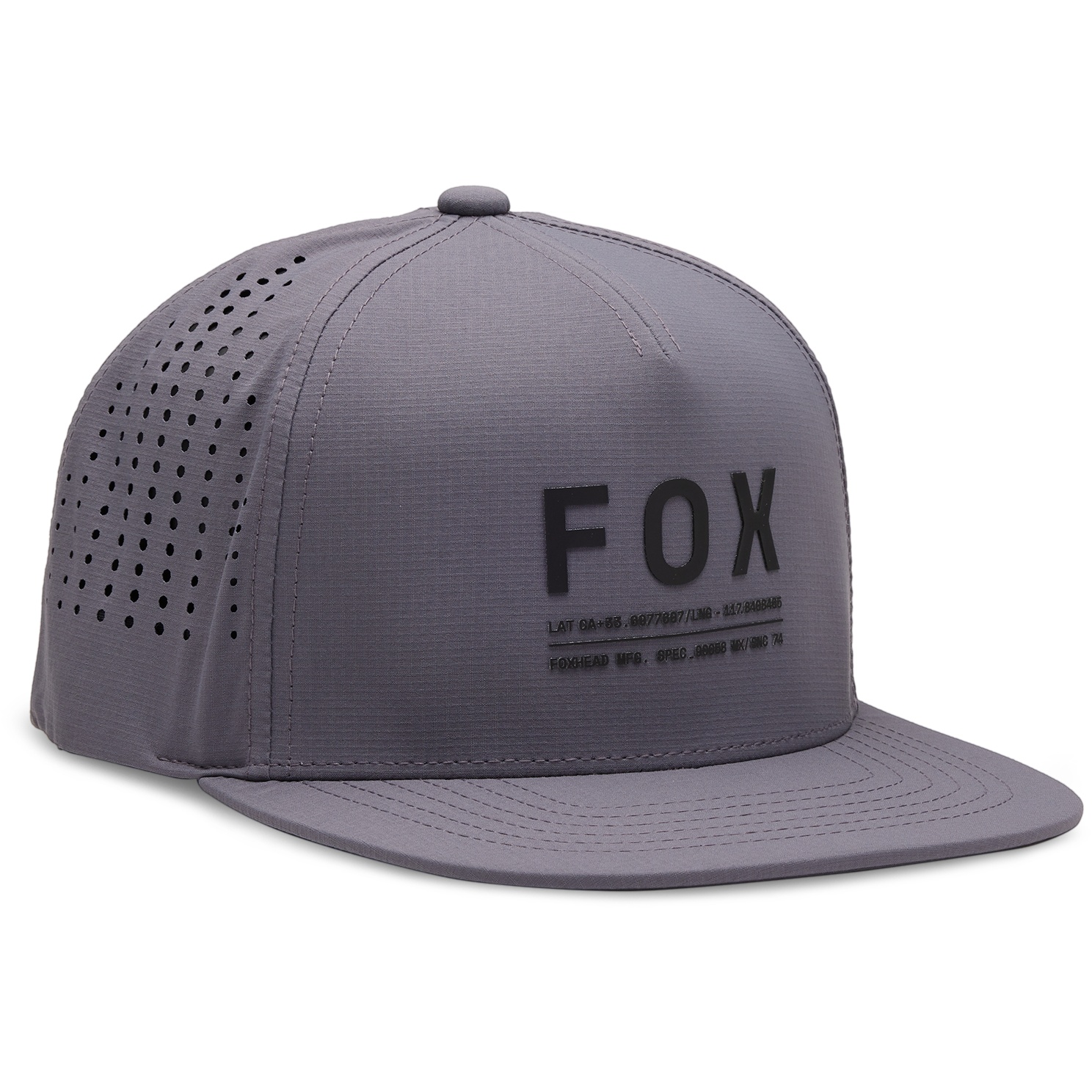 Produktbild von FOX Non Stop Tech Snapback Kappe - steel grey