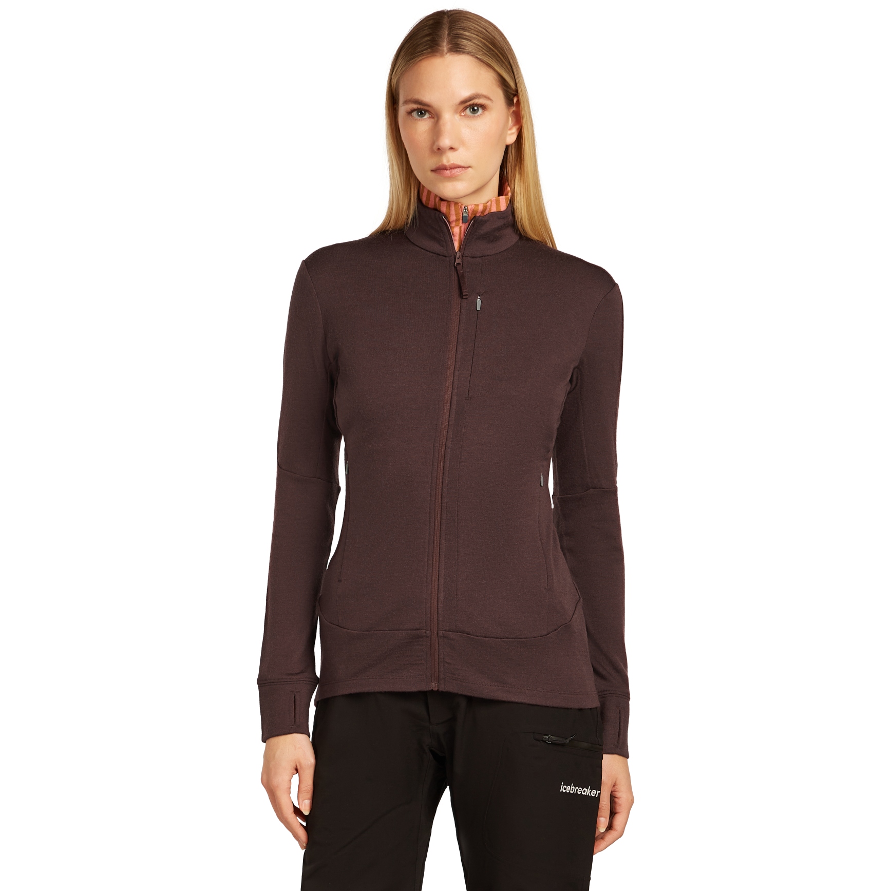 Produktbild von Icebreaker Merino 260 Quantum IV Zip-Jacke Damen - Java