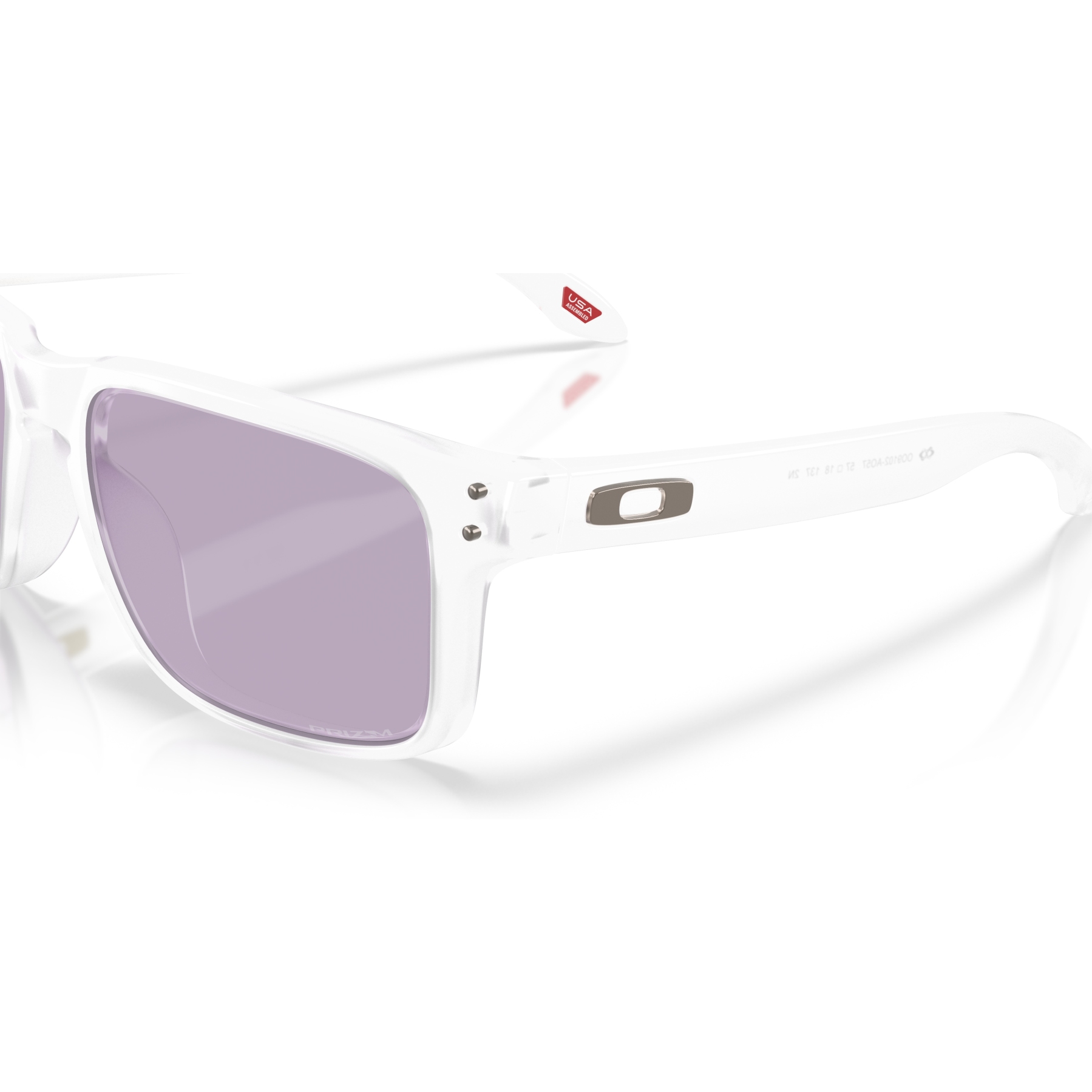 Oakley Holbrook Glasses - Matte Clear/Prizm Slate - OO9102-AO55