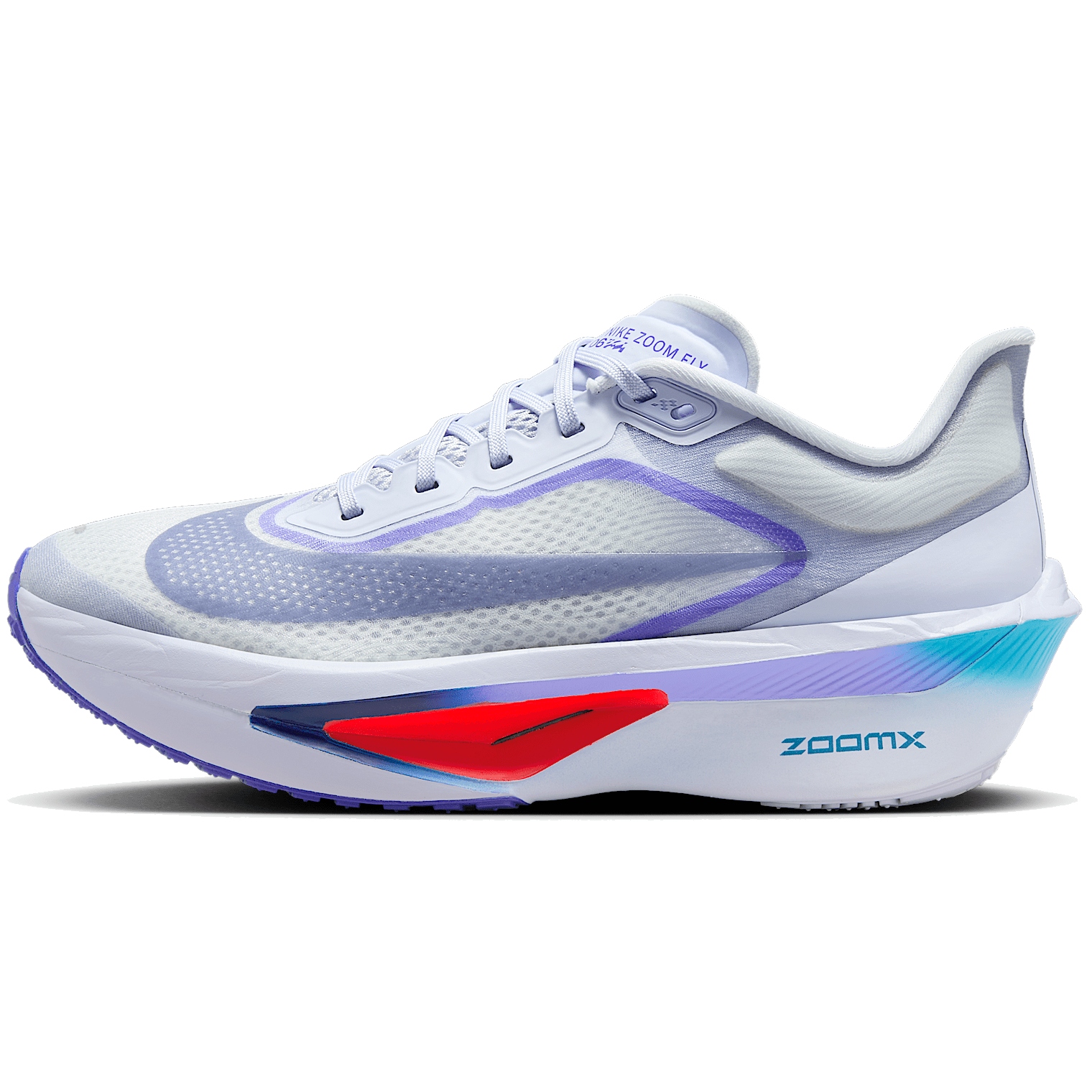 Produktbild von Nike Zoom Fly 6 Laufschuhe Damen - ghost/football grey/blue lightning/blue void FN8455-004