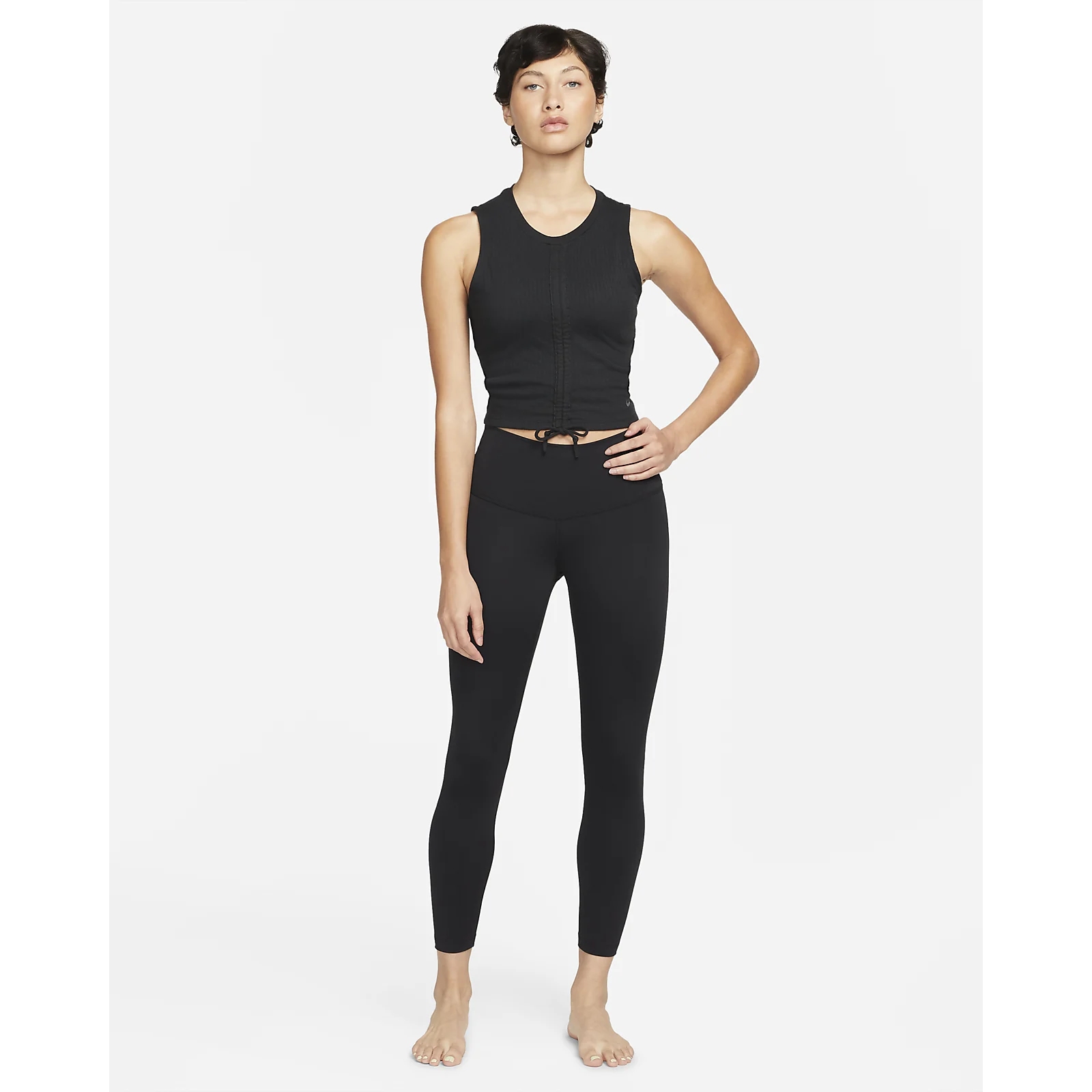 Nike Yoga Dri-FIT high rise 7/8 leggings in printed black