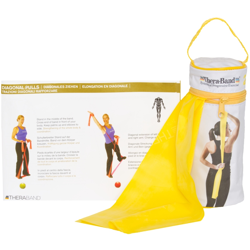 Picture of TheraBand Exercise Band Physioband 2,5m - yellow - light