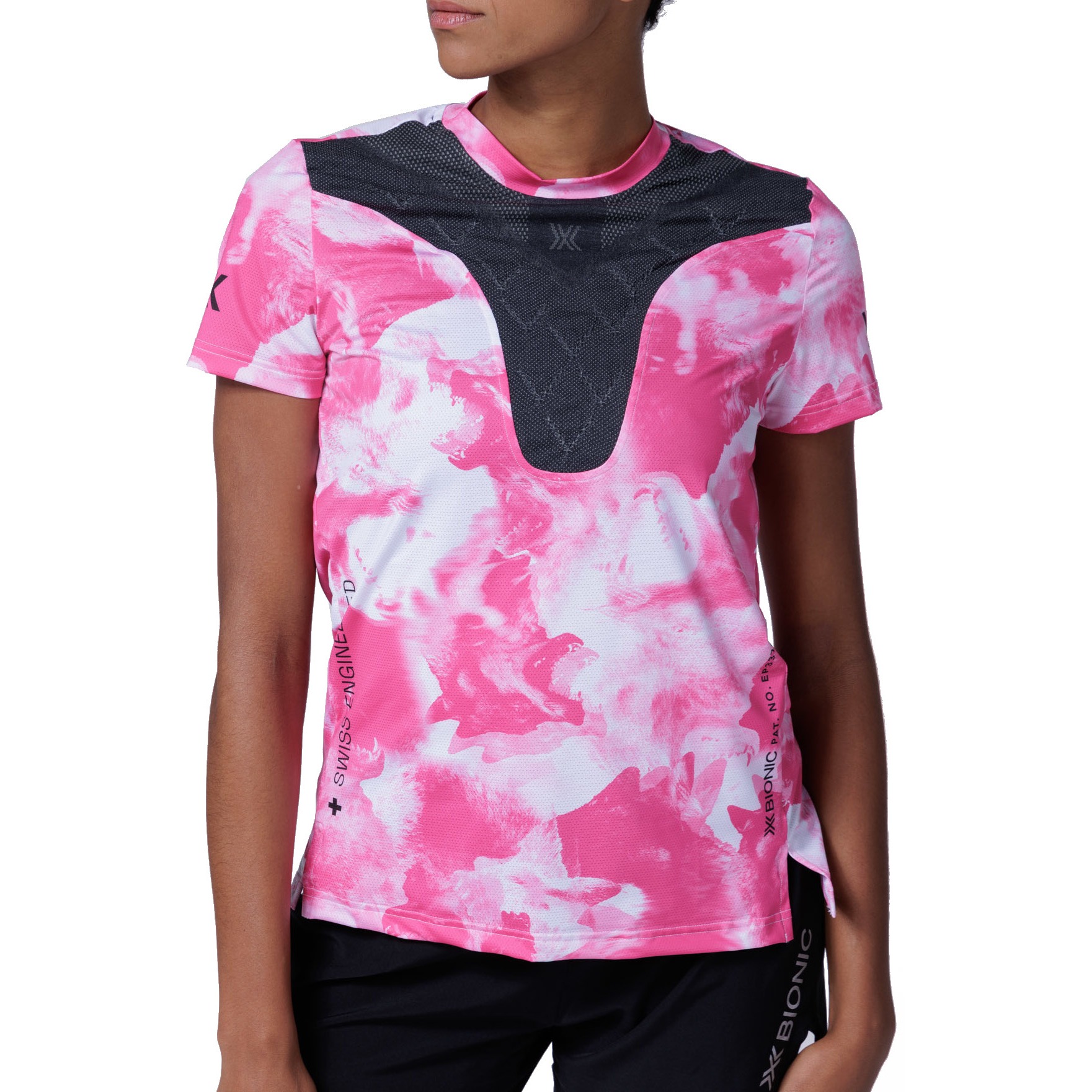 Foto van X-Bionic Corefusion Run Hardloopshirt Dames - wolfpack/white/neo pink