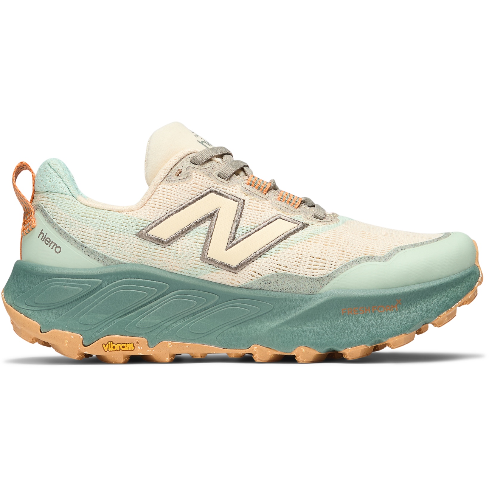 Produktbild von New Balance Fresh Foam X Hierro v9 Trail Laufschuhe Damen - Calcium/Dark Juniper