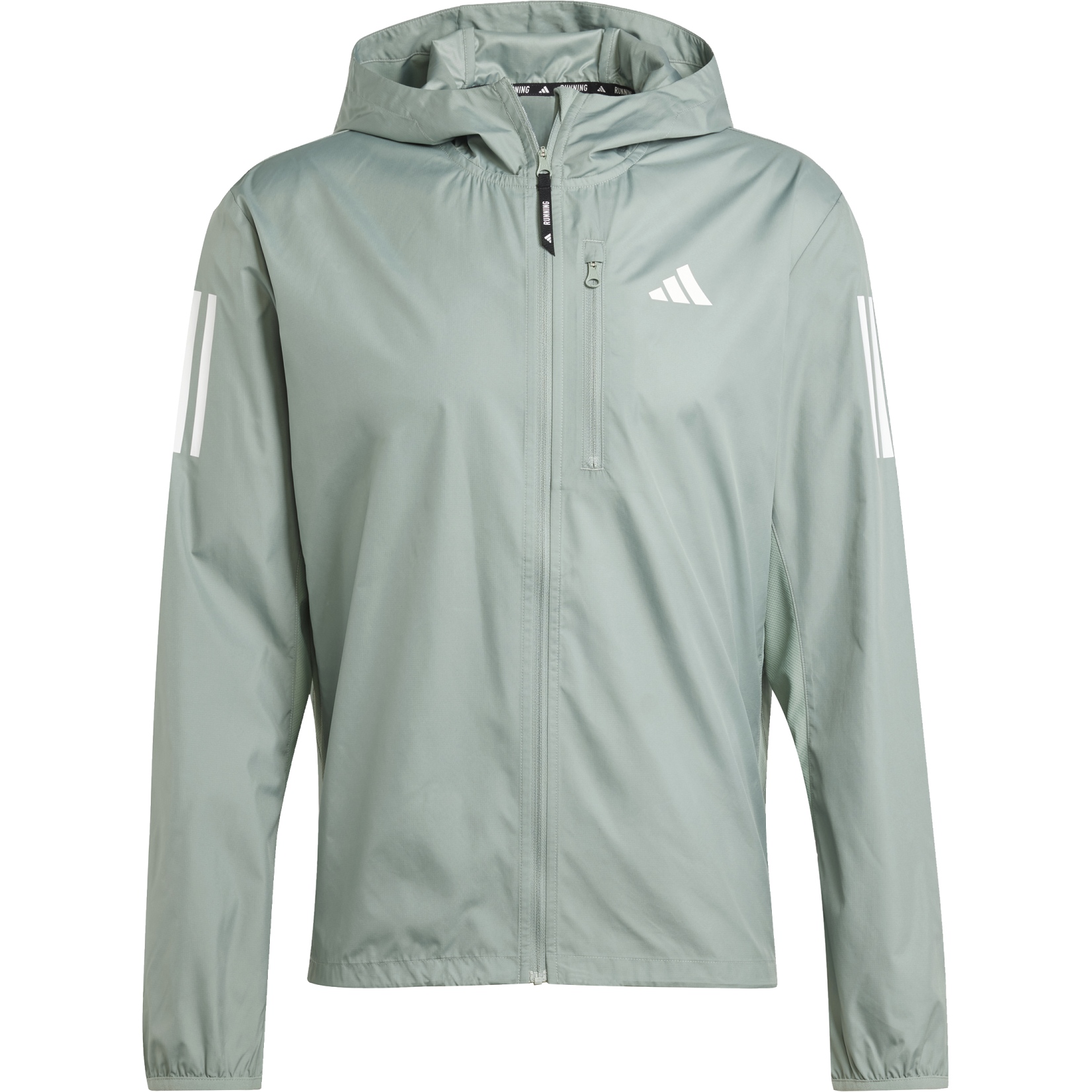 adidas Own the Run Windjas Heren - silver green JD2239 | BIKE24