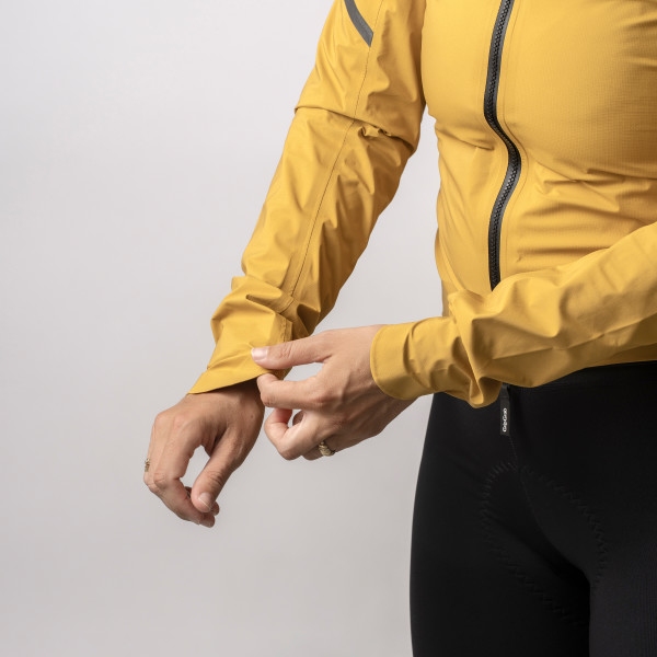 GripGrab PACR Waterproof Lightweight Jacket Women Mustard Yellow
