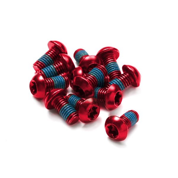 Productfoto van Reverse Components Bolts Set for Brake Disc - 12 Pieces - M5x10mm - red