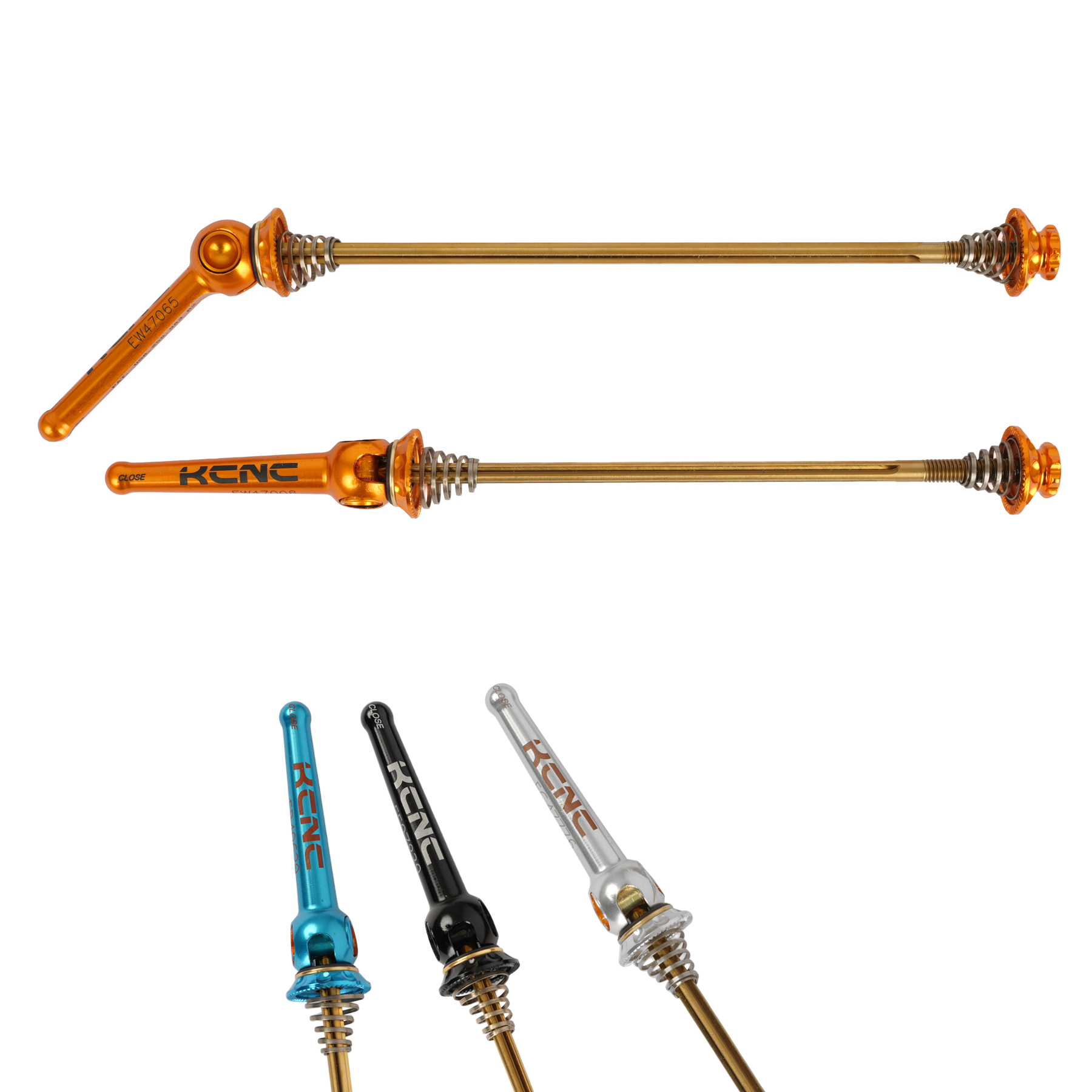 Picture of KCNC Grooving QR Skewers Road Quick Release Set - different colors