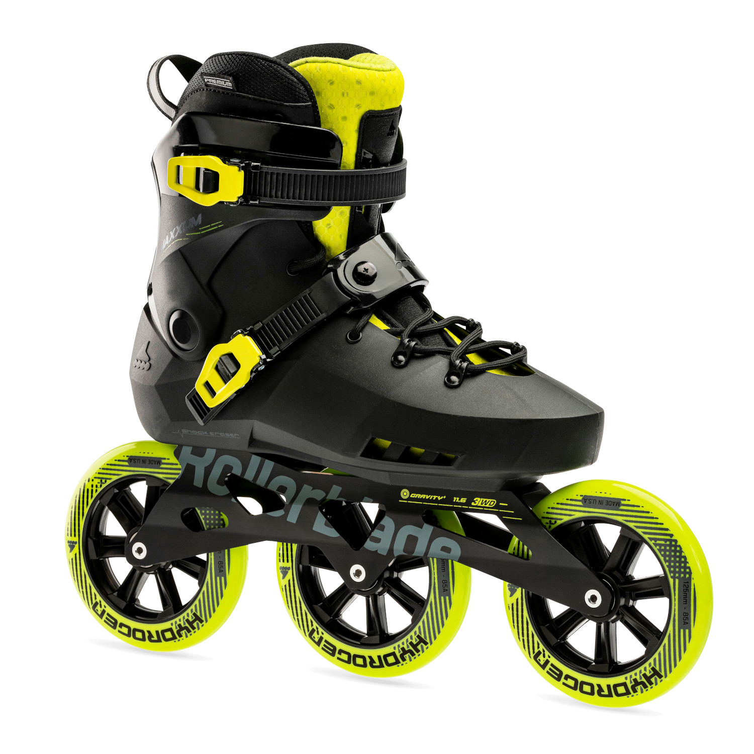 Picture of Rollerblade Maxxum 125 - Fitness Inline Skates - black/lime