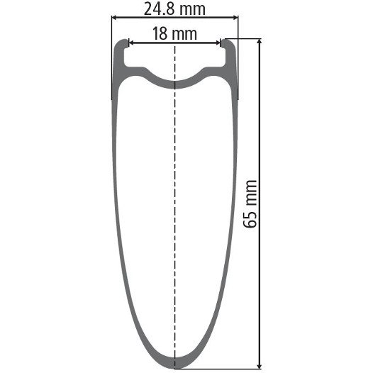 DT Swiss TRC 1400 DICUT 65 Carbon Track Rear Wheel Clincher