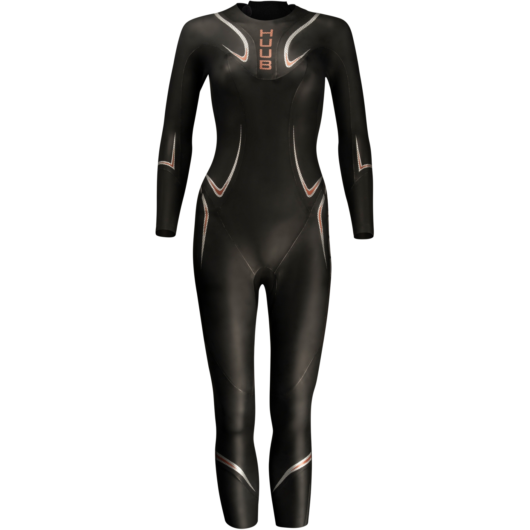 Produktbild von HUUB Design TC Performance 3:3 Wetsuit Damen - schwarz/orange