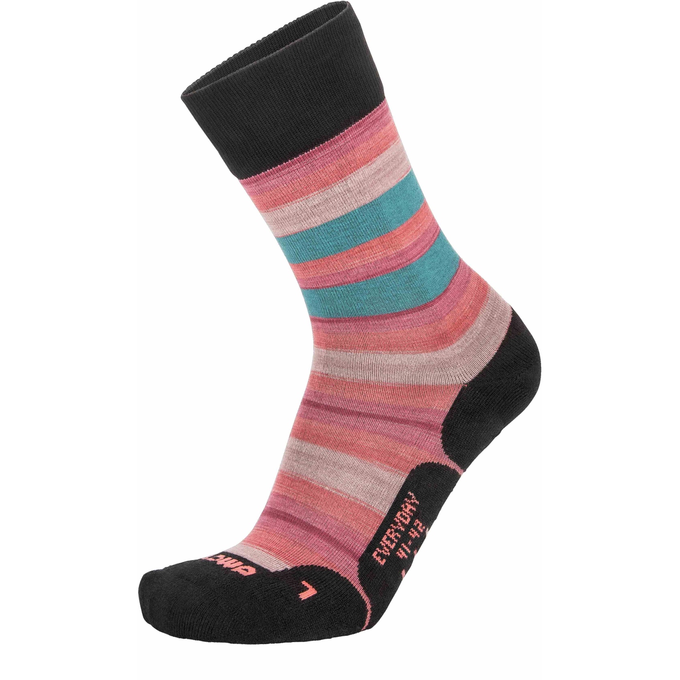 Produktbild von LOWA Everyday Socken - rosa/tuerkis gestreift
