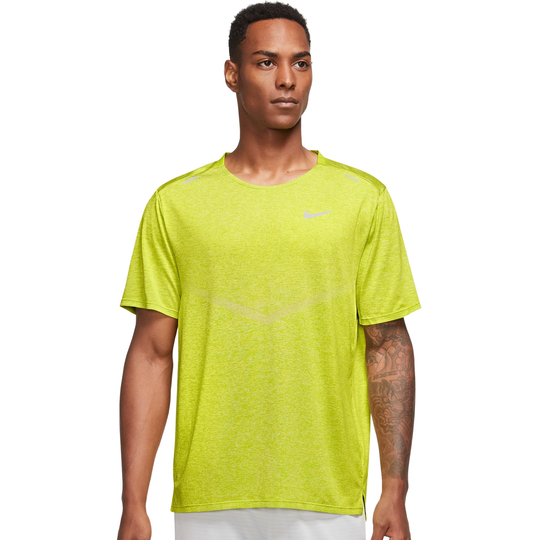Nike Dri-FIT Rise 365 Short-Sleeve Running Shirt Men - bright cactus ...