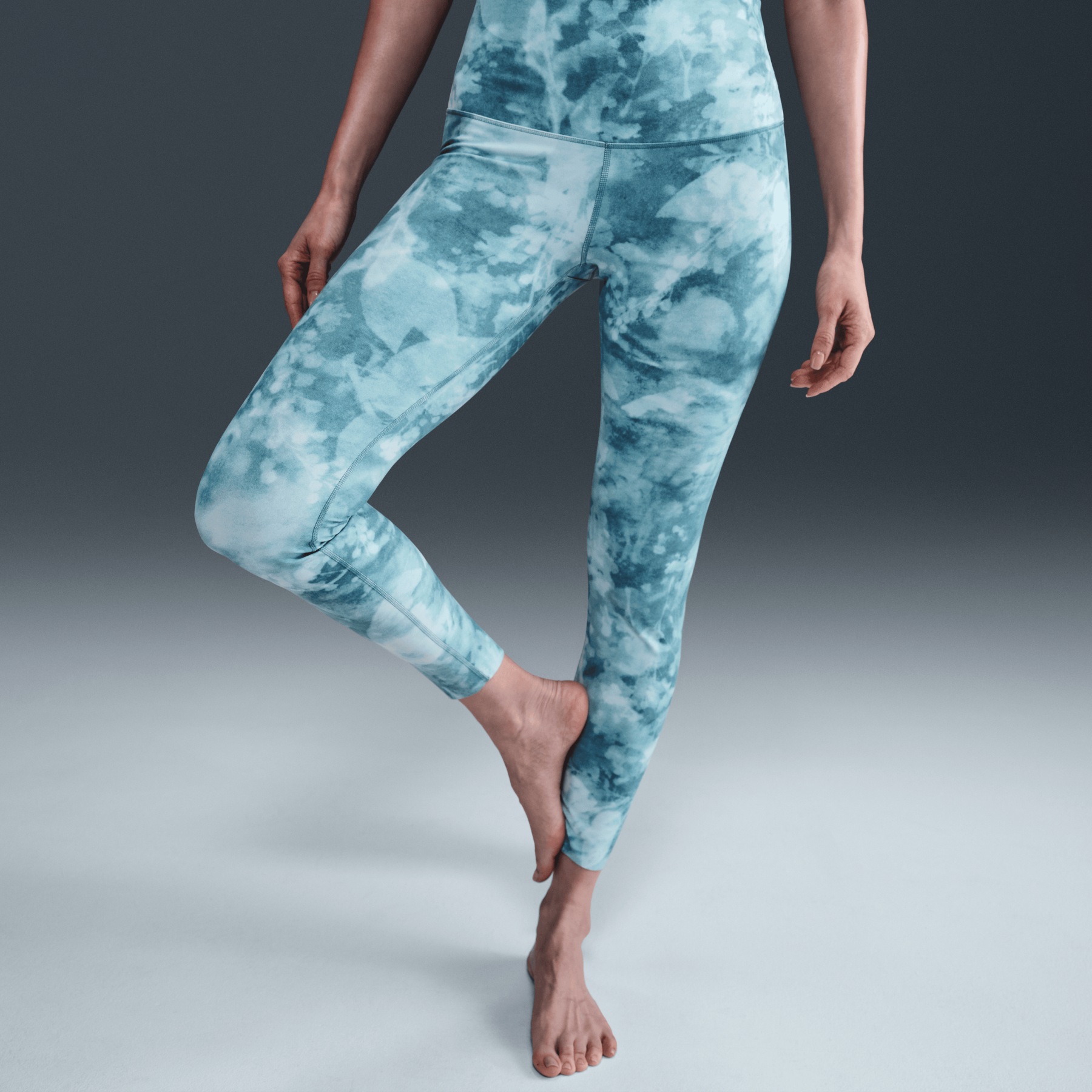 nike dri fit blue leggings