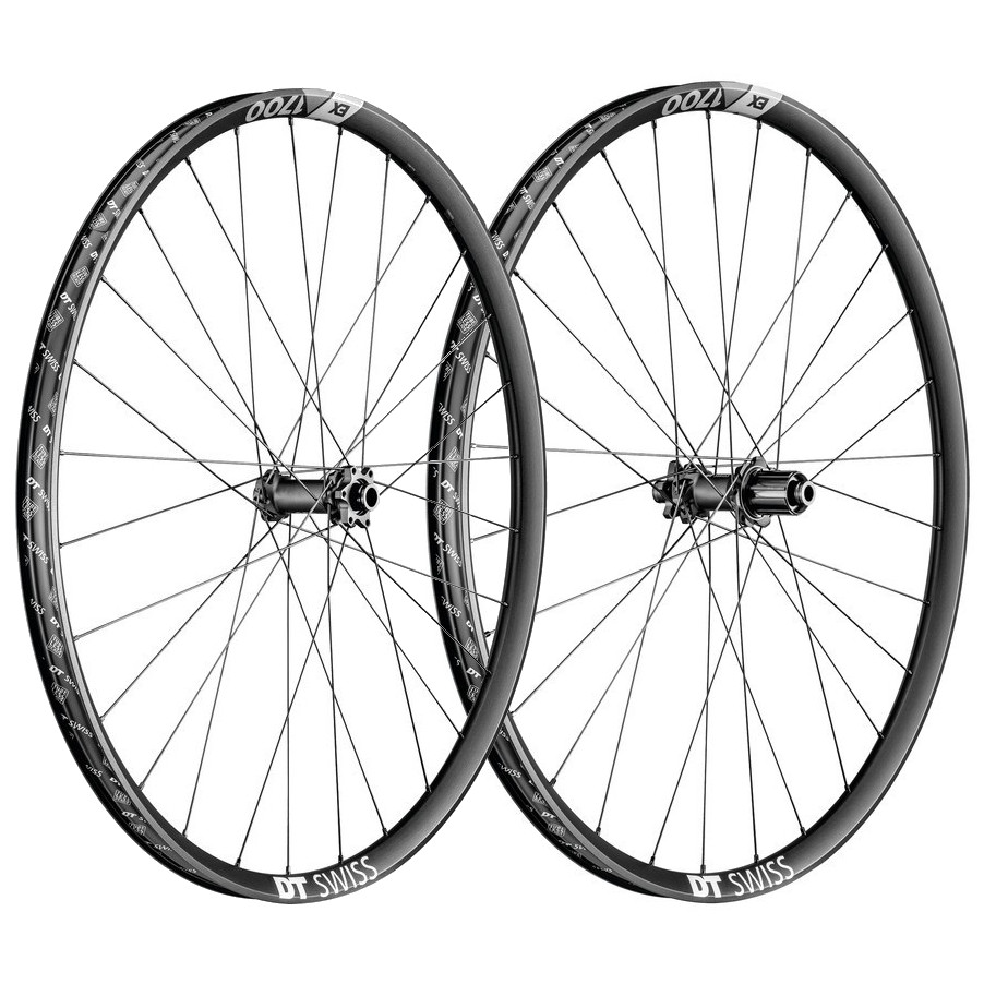 Picture of DT Swiss EX 1700 SPLINE 27.5&quot; Wheelset - 6-Bolt - FW: 15x110mm | RW: 12x148mm Boost - Shimano HG