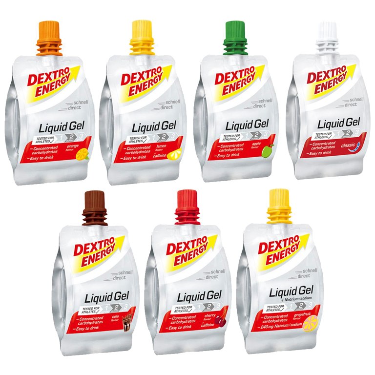 Productfoto van Dextro Energy Liquid Gel Mixed Box - with Carbohydrates - 7x60ml