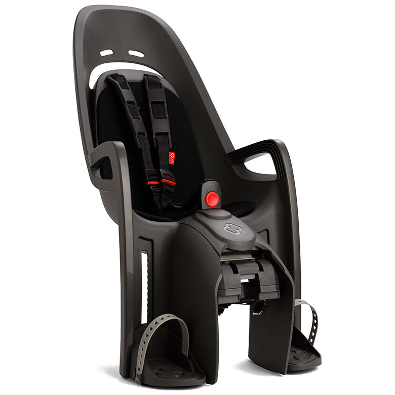 Produktbild von Hamax Zenith Relax Fahrrad-Kindersitz mit Gepäckträgeradapter - schwarz/grau