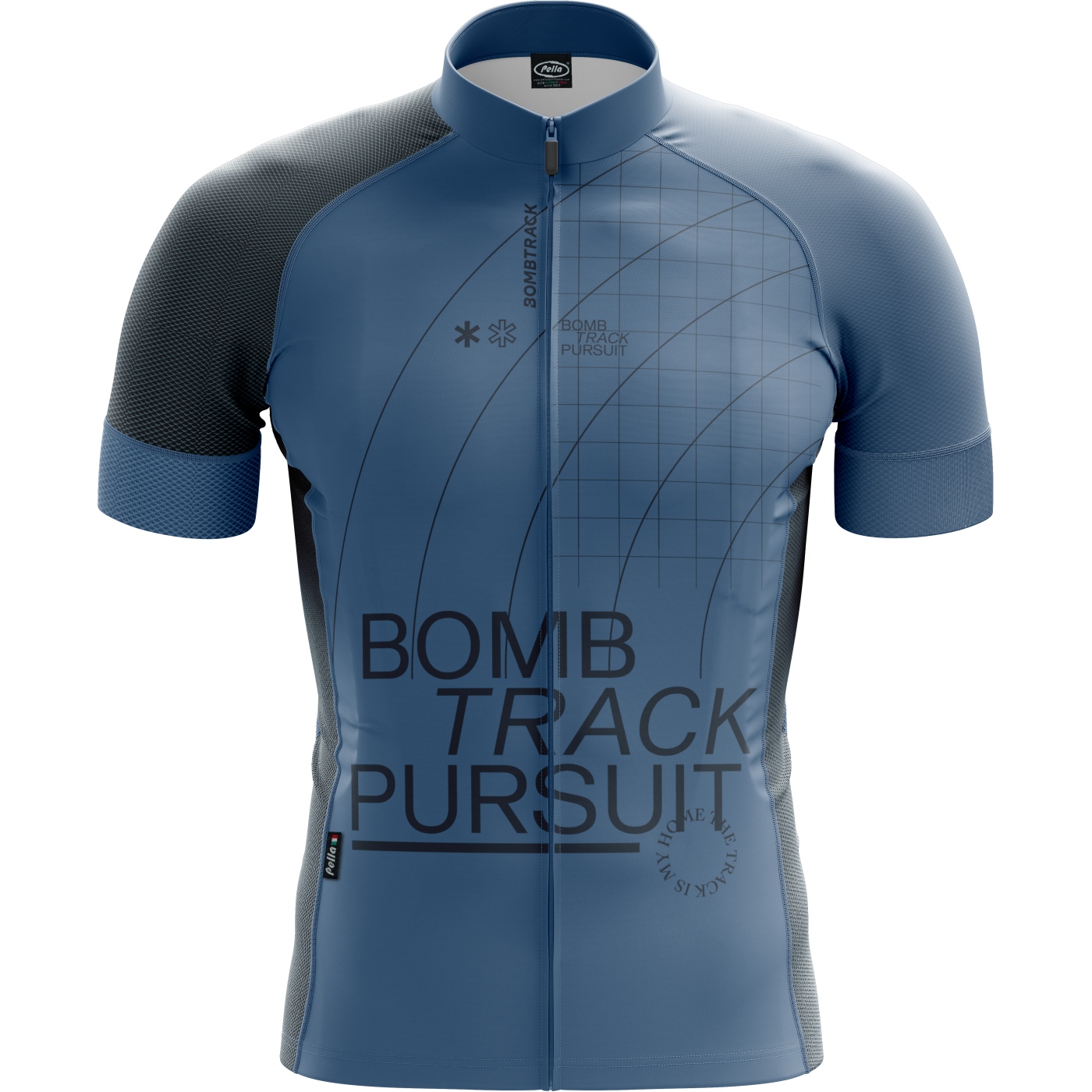 Picture of Bombtrack GRIDS AND GUIDES Shortsleeve Jersey - midnight blue
