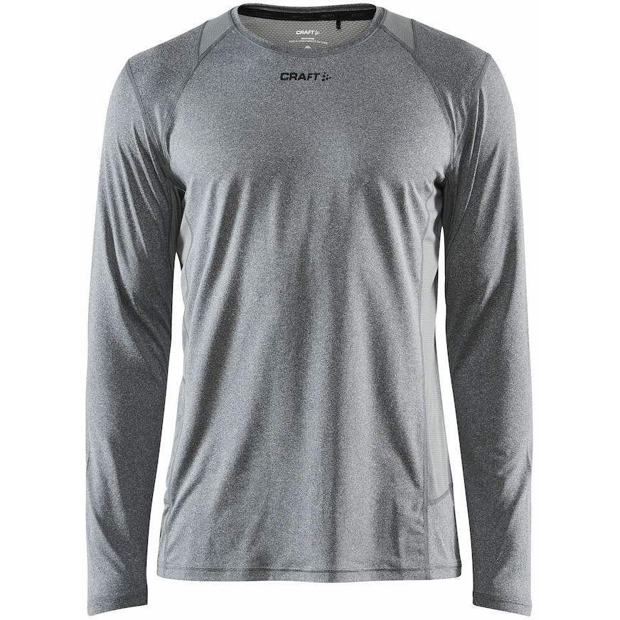Productfoto van CRAFT ADV Essence T-Shirt met lange Mouwen Heren - Dark Grey Melange