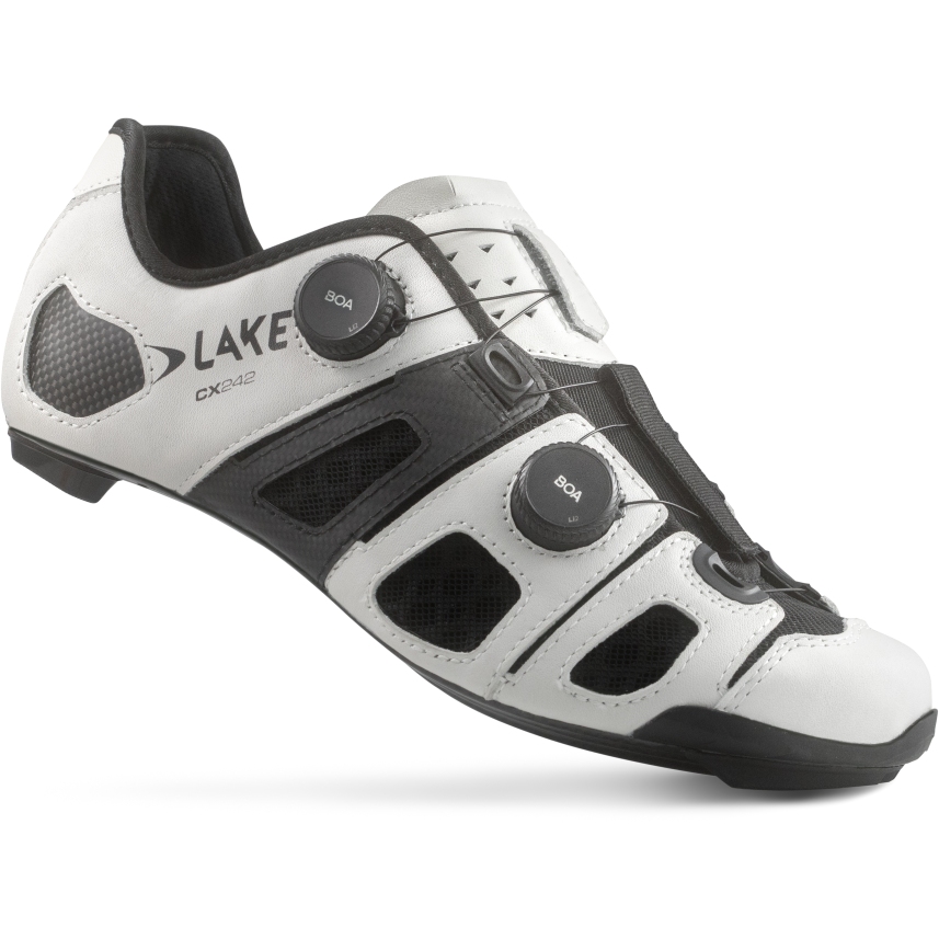 Produktbild von Lake CX242 Rennradschuhe Herren - weiß/schwarz