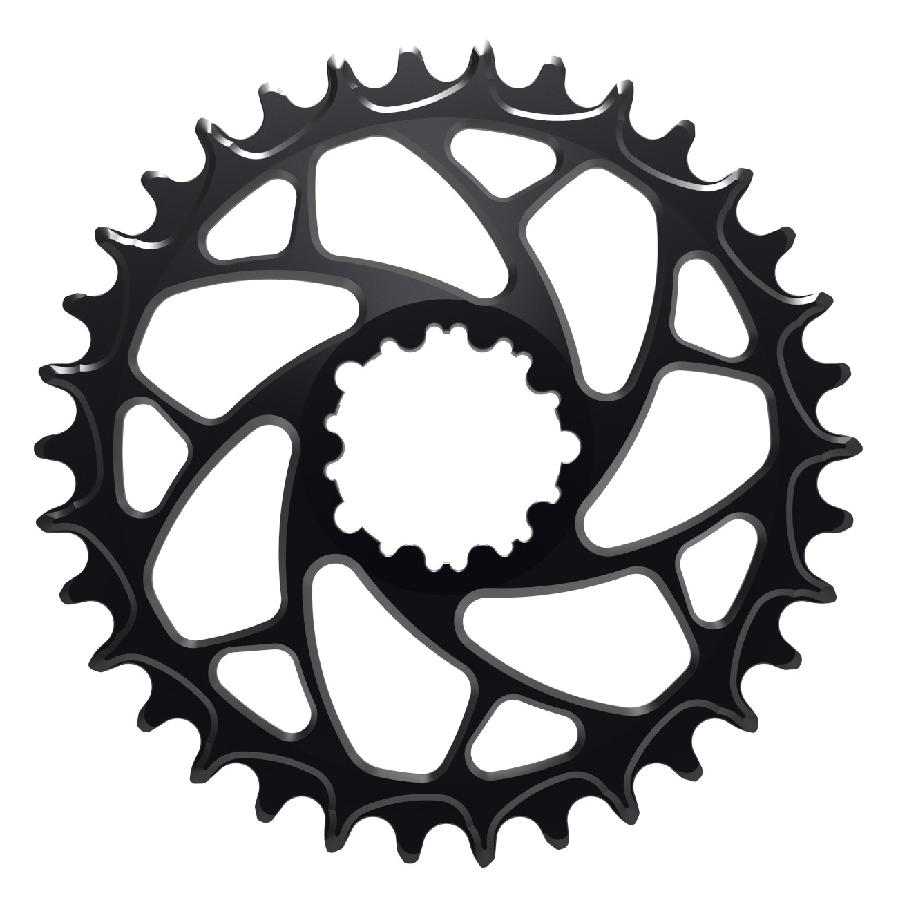 Productfoto van Alugear ELM Narrow Wide Boost Chainring - for 1x SRAM 3-Bolt Direct Mount