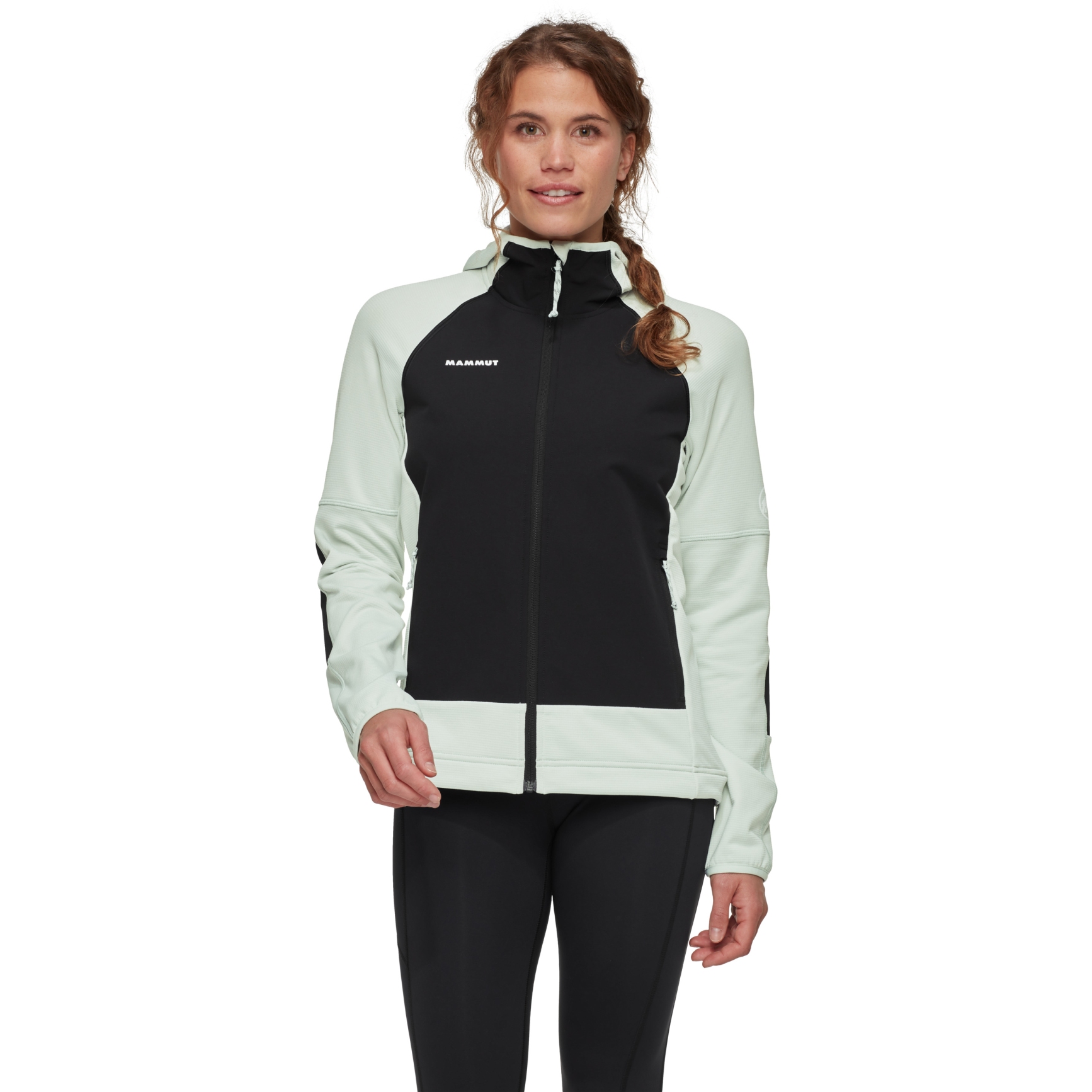 Picture of Mammut Massone Midlayer Hooded Jacket Women - silver sage-black