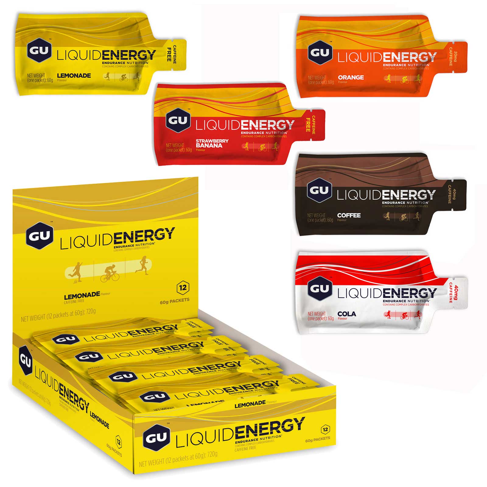Picture of GU Liquid Energy Gel with Carbohydrates - 12x60g