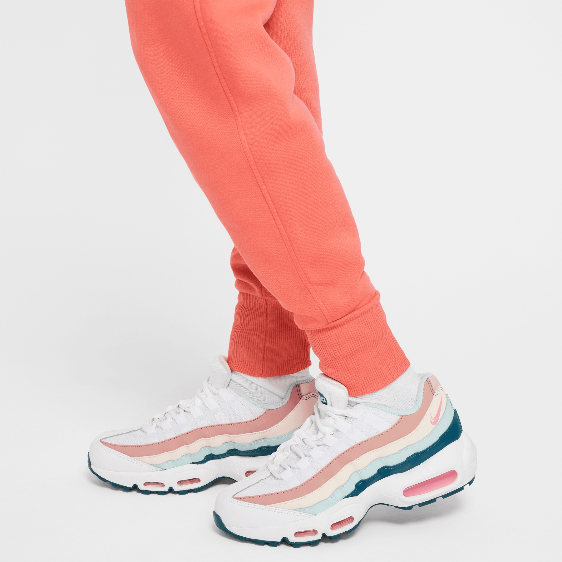 coral nike joggers