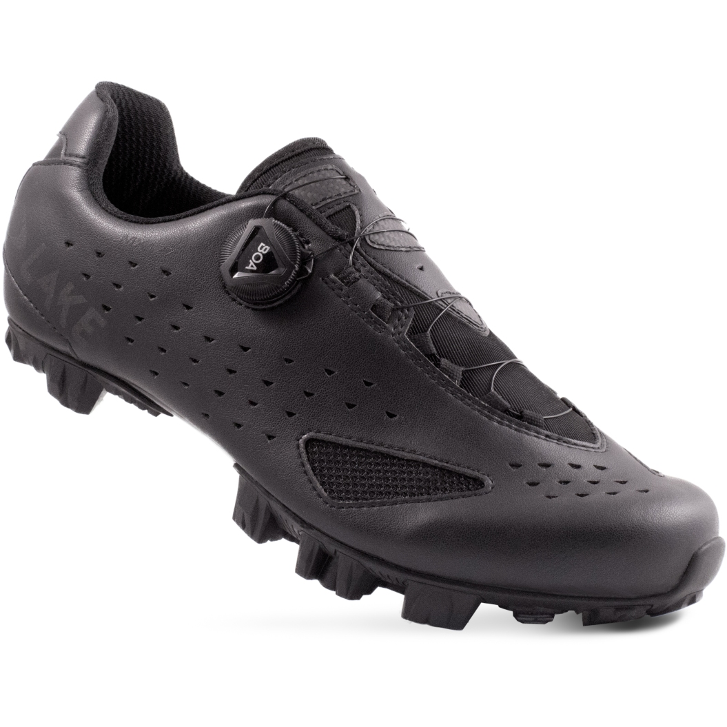 Picture of Lake MX177-X Wide MTB Shoes - black/black reflective