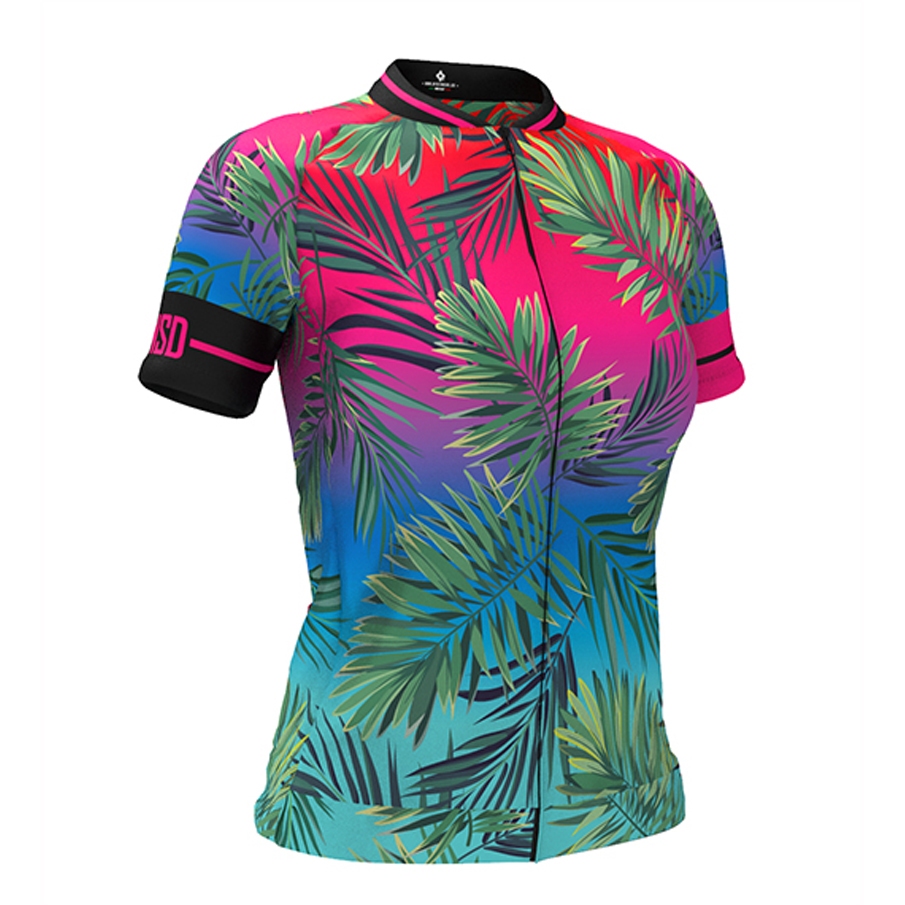 Image of Bike Inside Cycling Wear Pure Style Women's Short Sleeve Jersey - Tropical