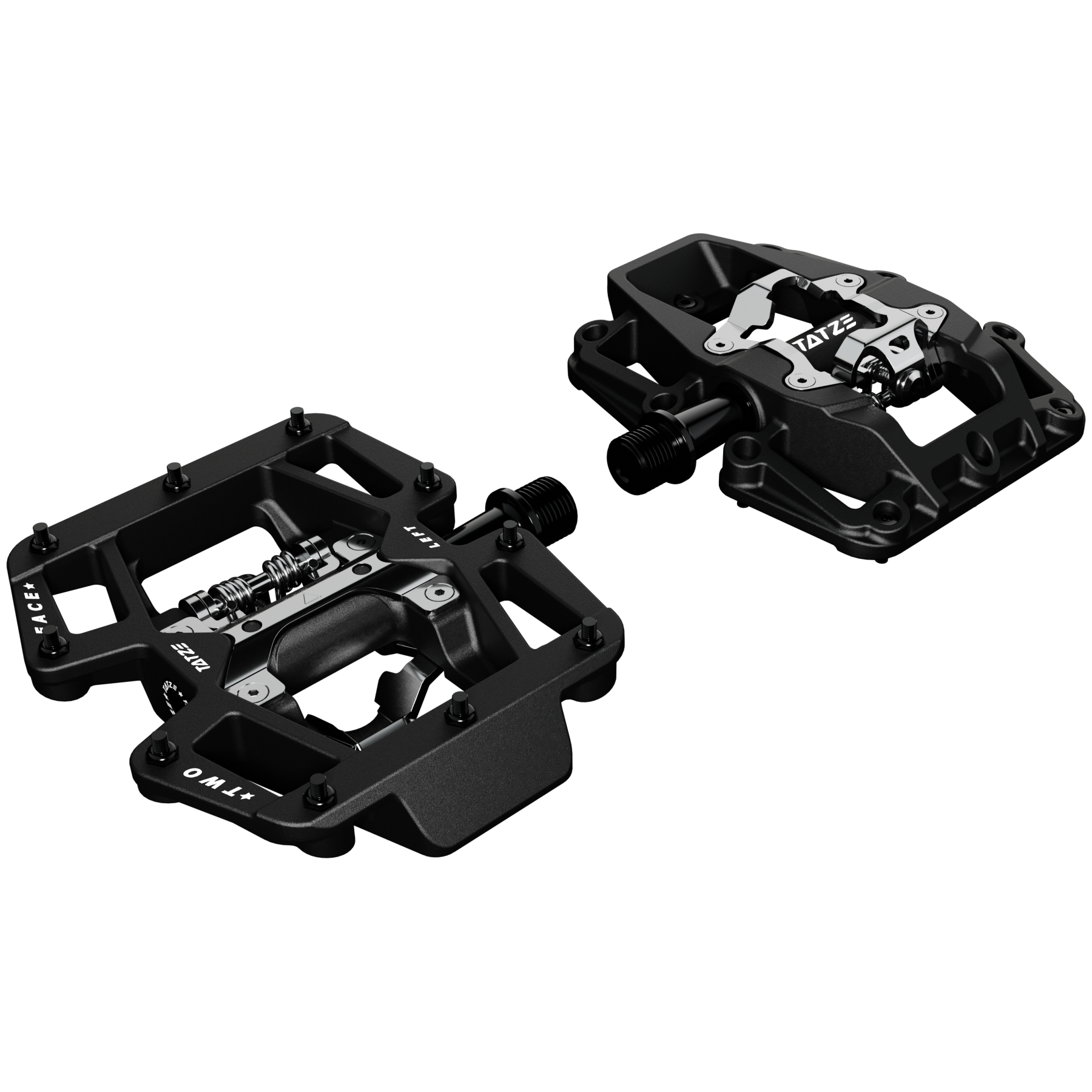 Productfoto van Tatze TWO-FACE COMPOSITE MTB Combined Pedals - black