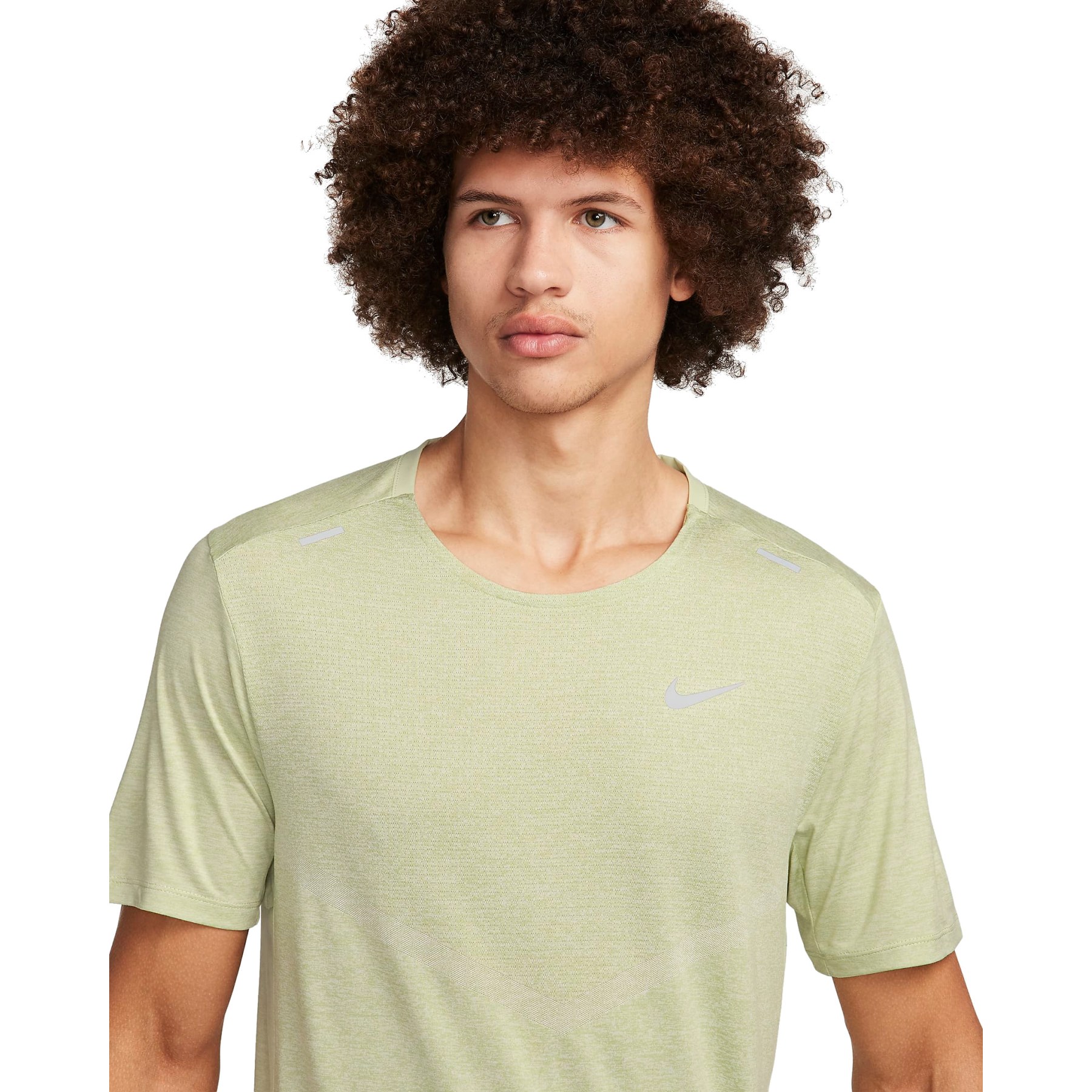 Nike Dri FIT Rise 365 Short Sleeve Running Shirt Men olive aura heather CZ9184 371