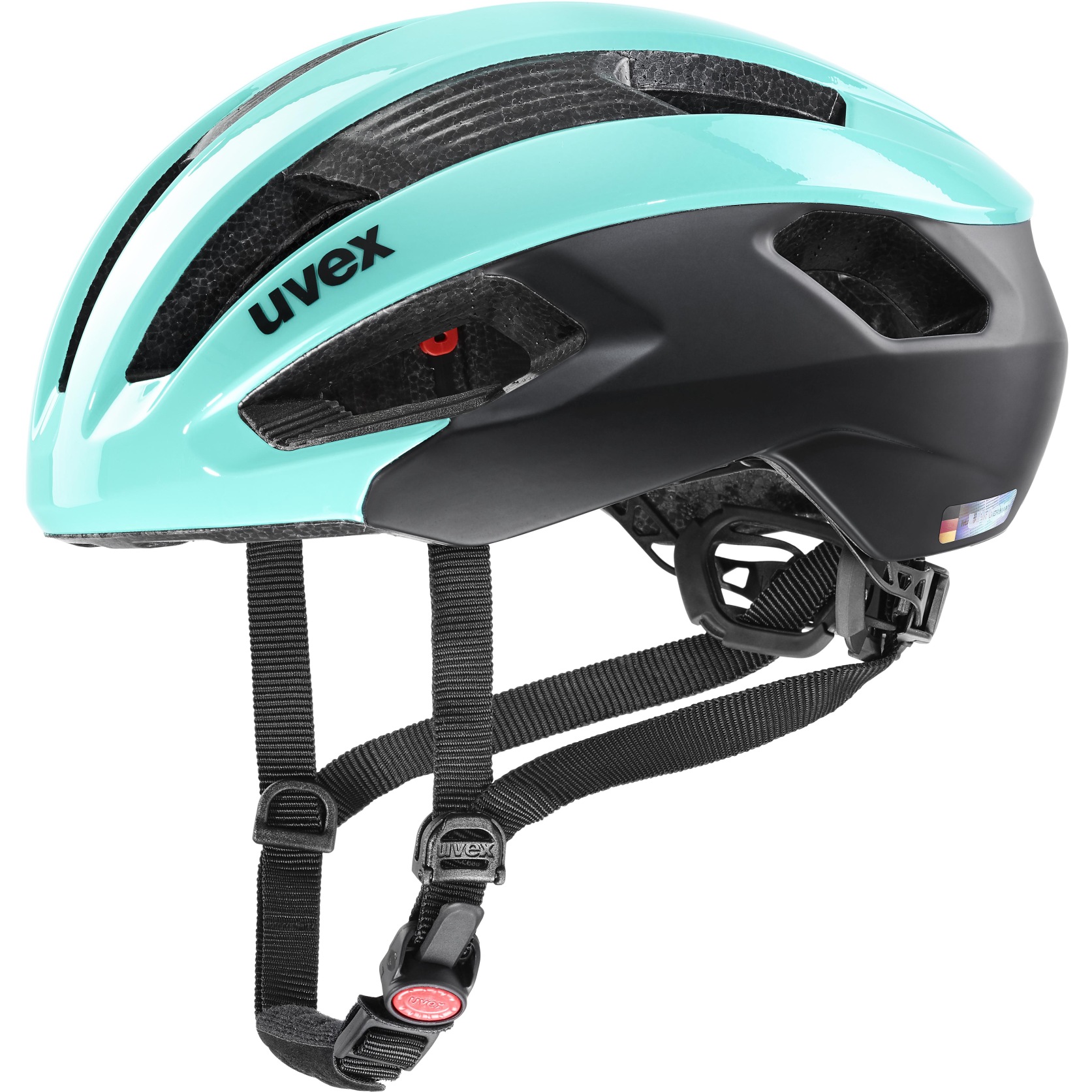 Image of Uvex rise cc Helmet - aqua-black mat