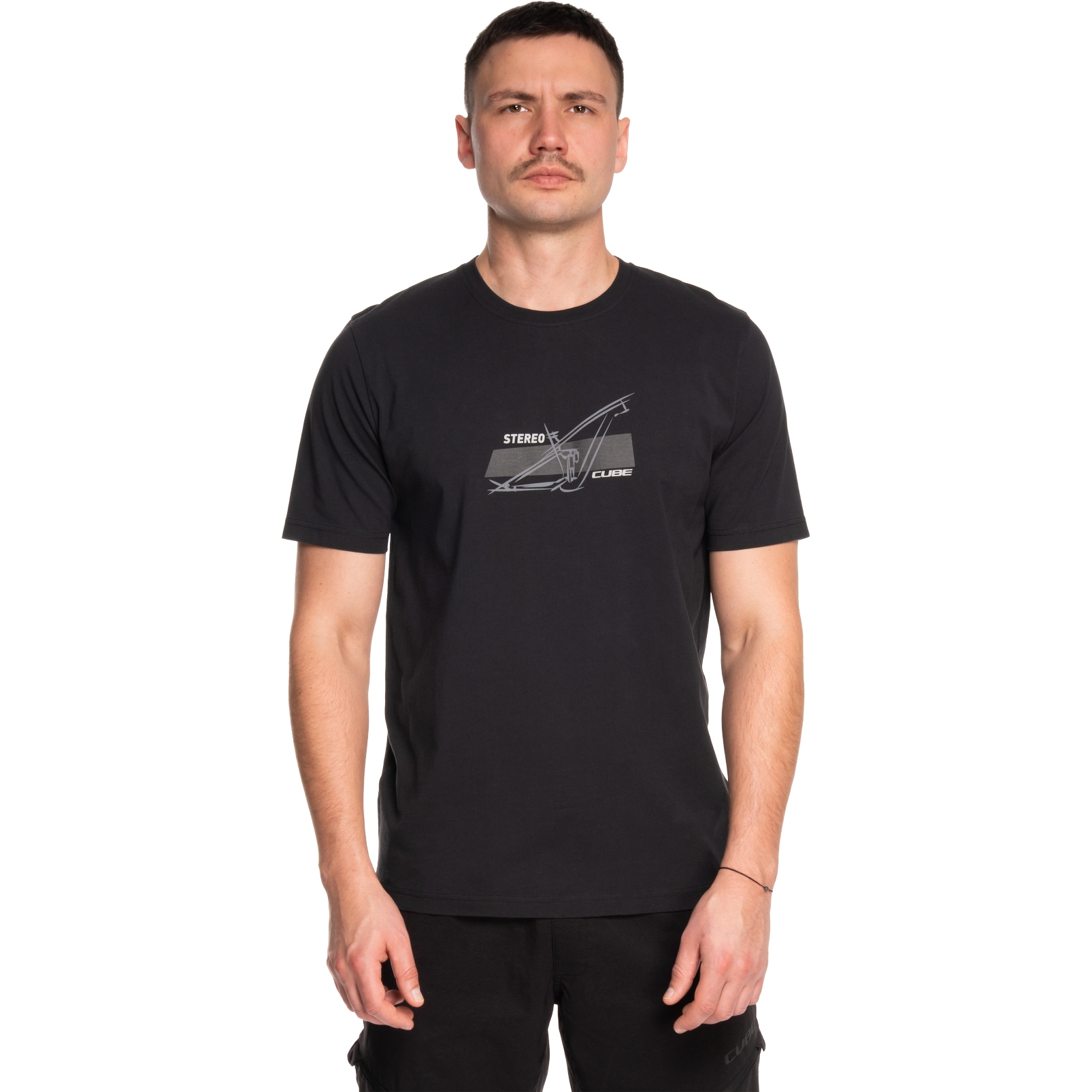 Produktbild von CUBE Organic T-Shirt Herren - Stereo anthracite
