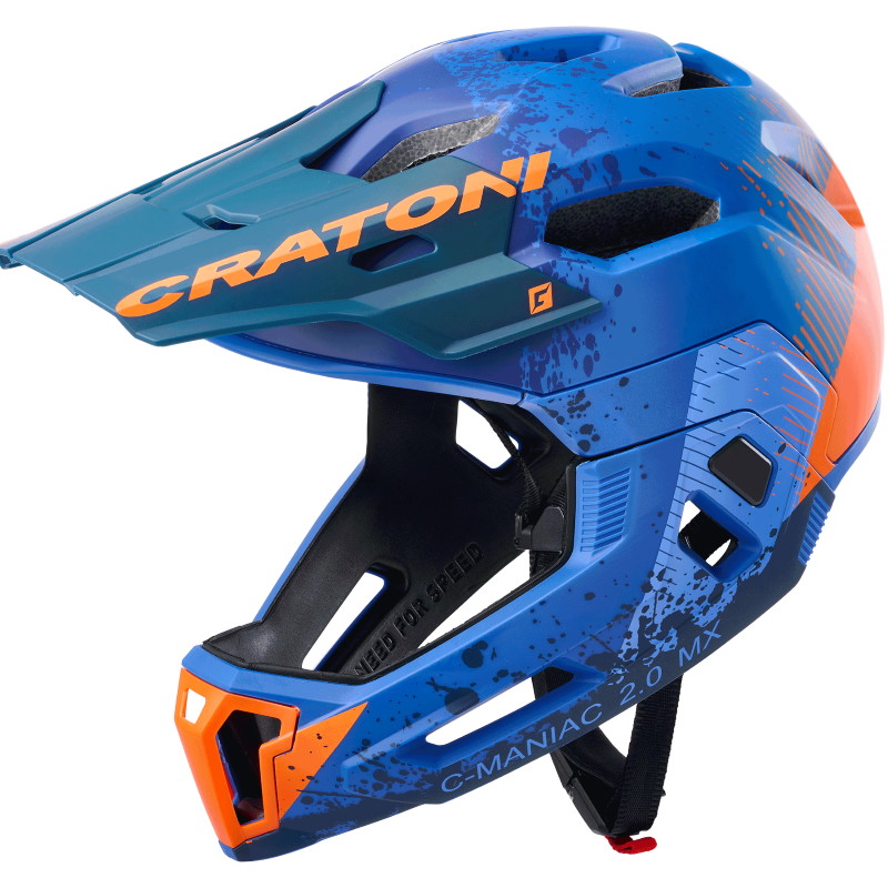 Picture of CRATONI C-Maniac 2.0 MX Fullface Helmet - blue-orange matt
