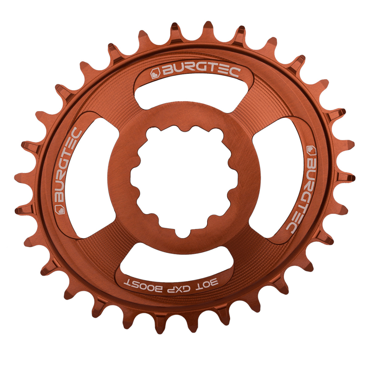 Picture of Burgtec Thick Thin Chainring - Oval - SRAM - 3mm Boost Offset - kash bronze