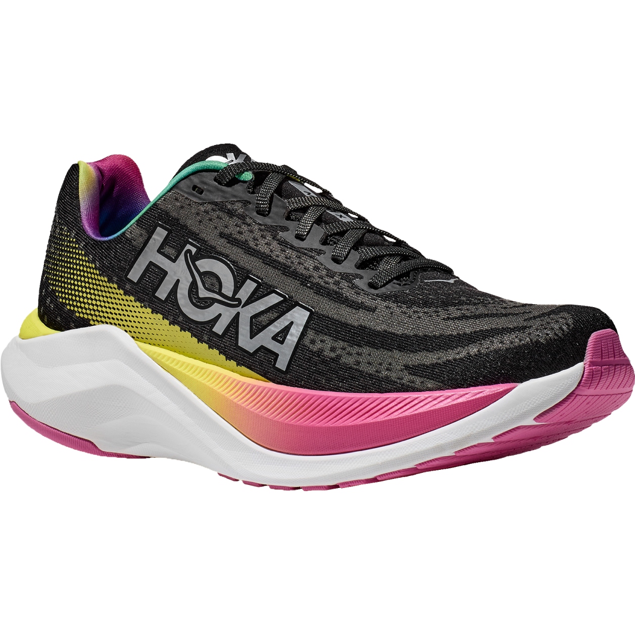 Hoka Mach X Running Shoes Women - black / silver | BIKE24