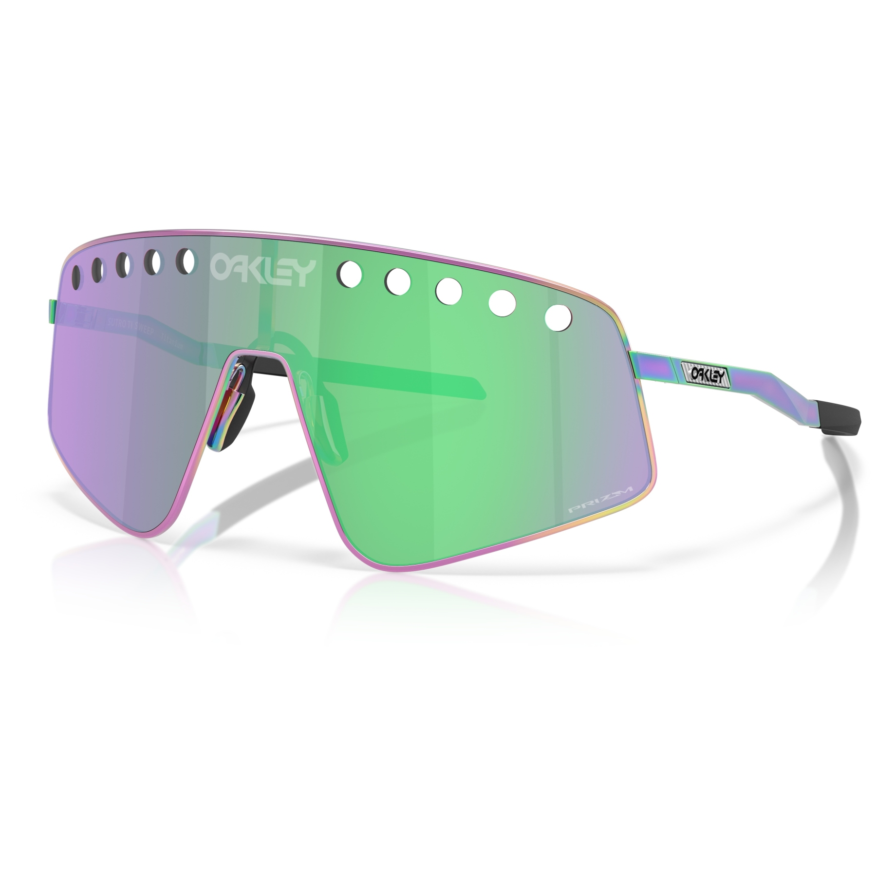 Oakley Sutro TI Sweep Glasses - Polished Oil Slick/Prizm Road Jade