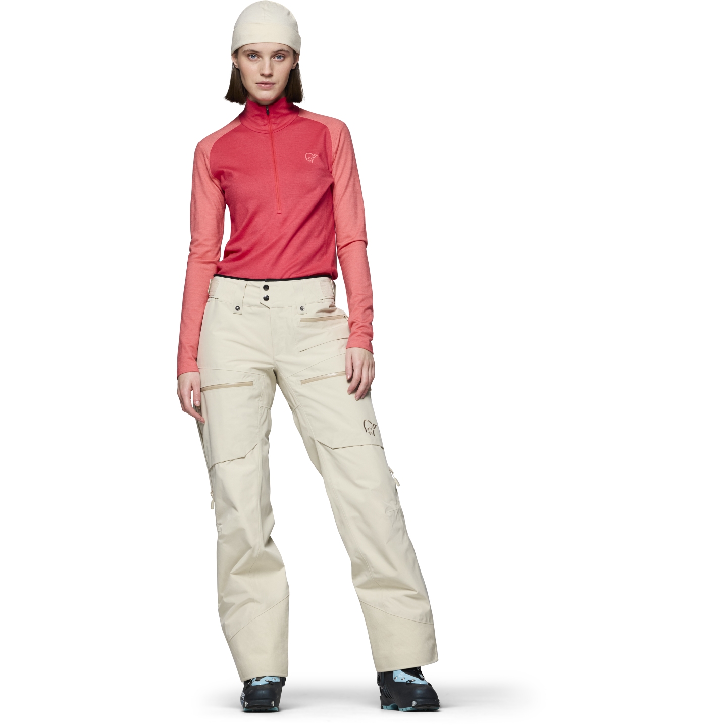 Norrona lofoten Gore-Tex insulated Pants Women - Oatmeal | BIKE24