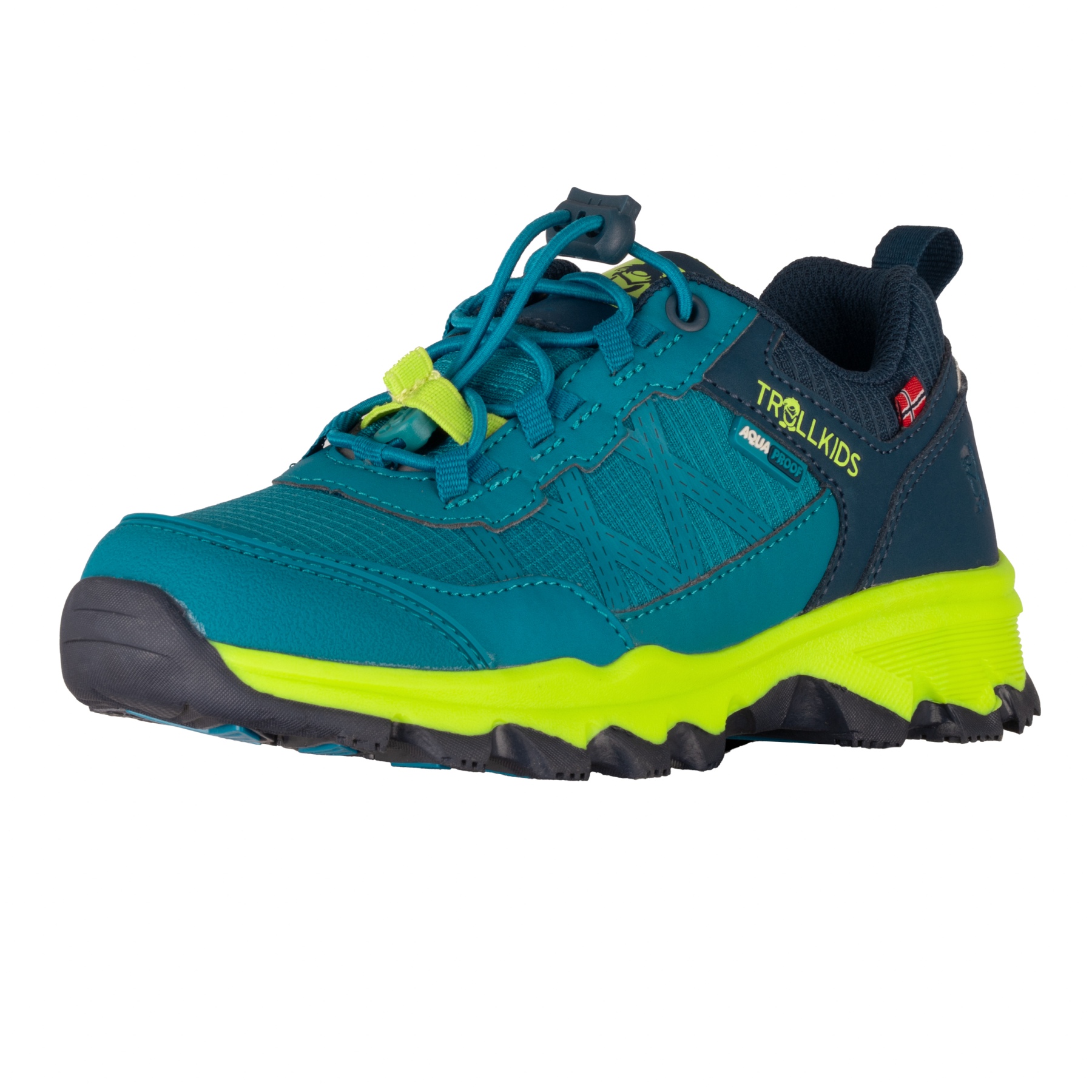 Produktbild von Trollkids Trolltunga Low XT Wanderschuhe Kinder - Harbor Blue/Spring Leaf/Dark Indigo