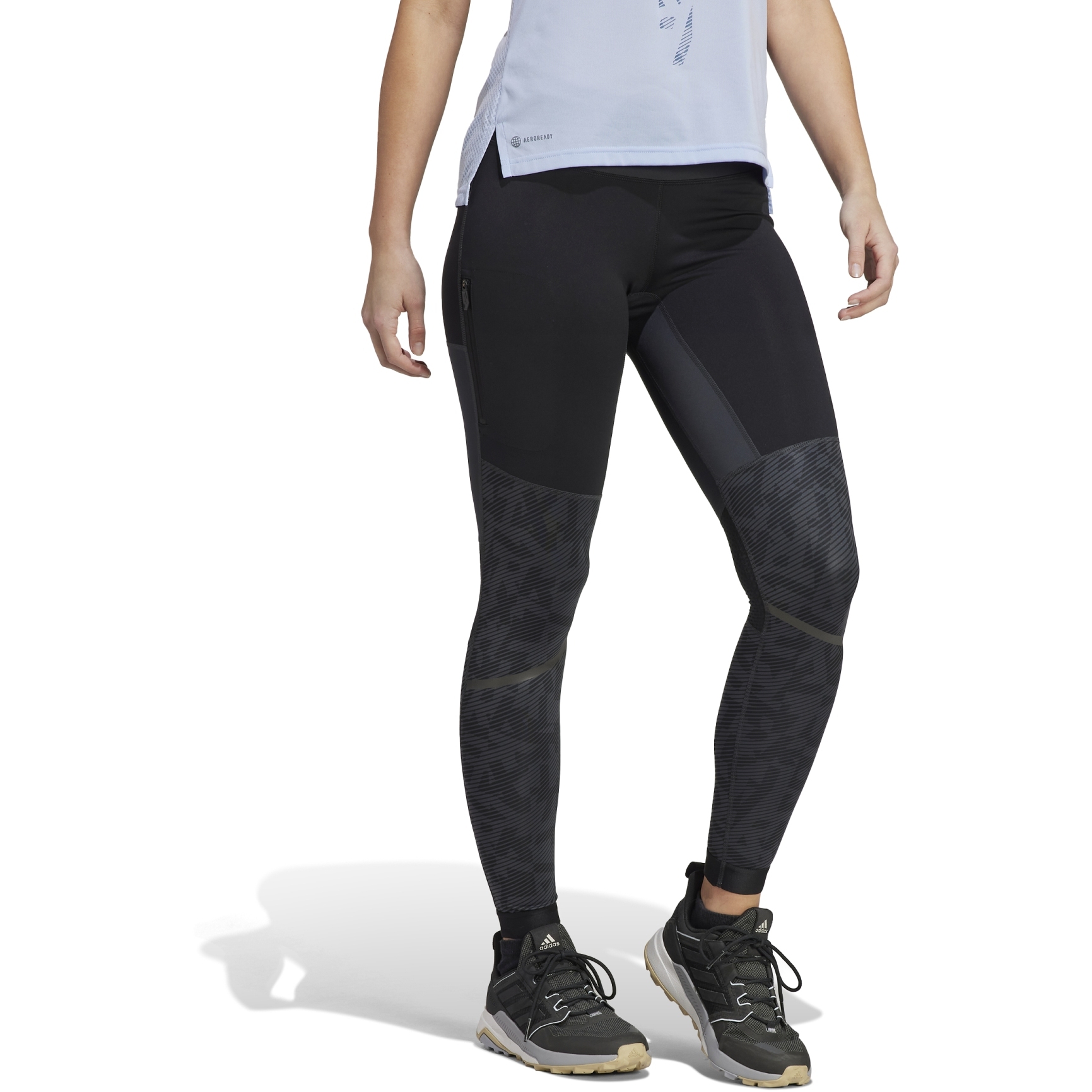 Produktbild von adidas TERREX Agravic Trail Running Tights Damen - carbon HL1727