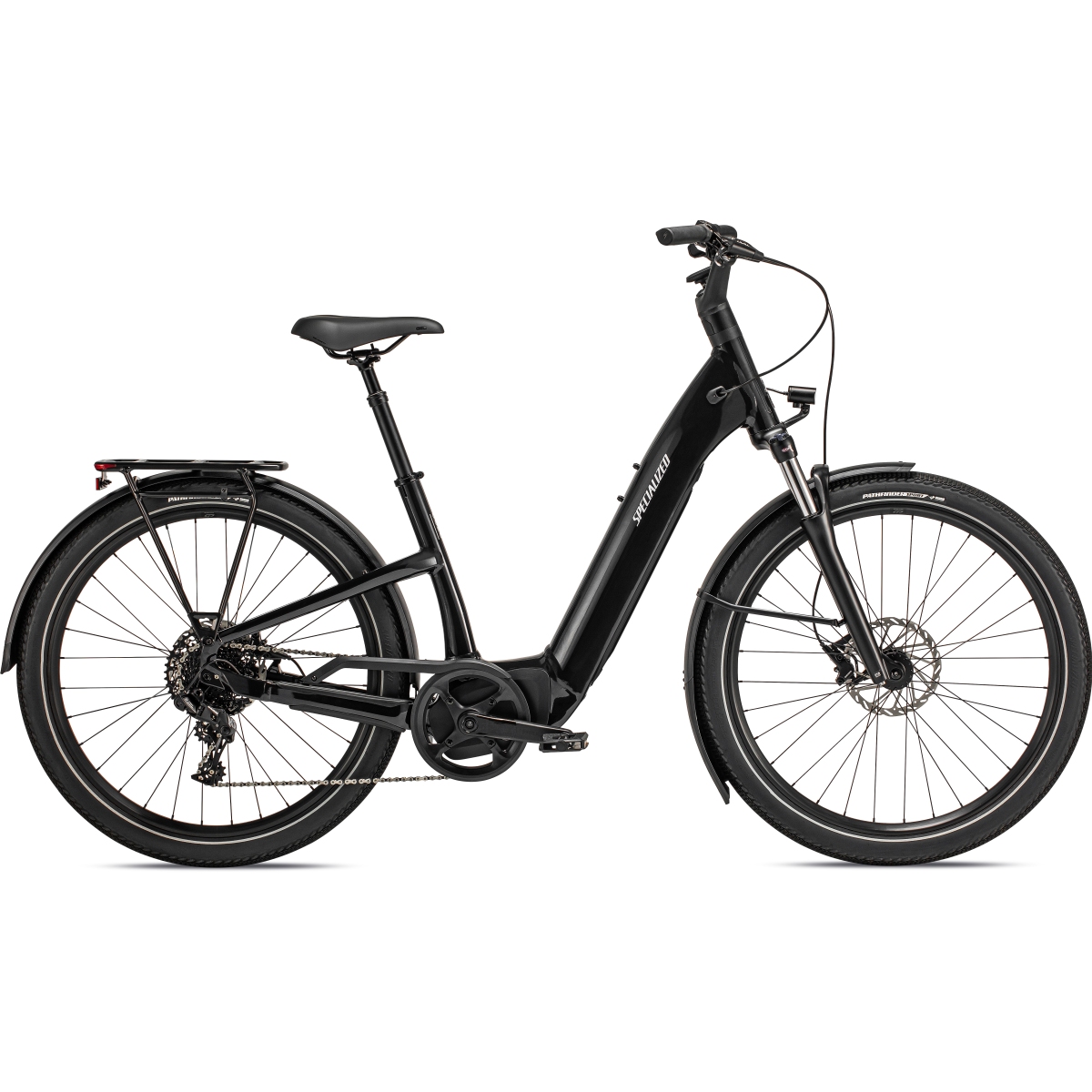 Productfoto van Specialized TURBO COMO 4.0 - Step Trough City E-Bike - 2023 - cast black / silver reflective