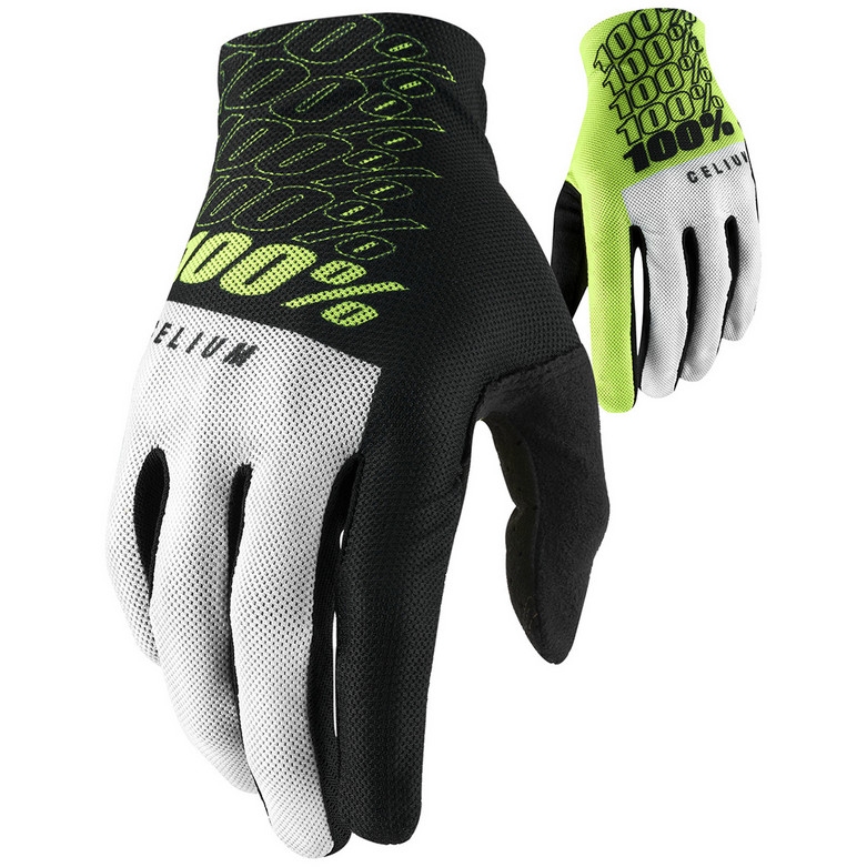 Picture of 100% Celium Bike Gloves - fluo yellow