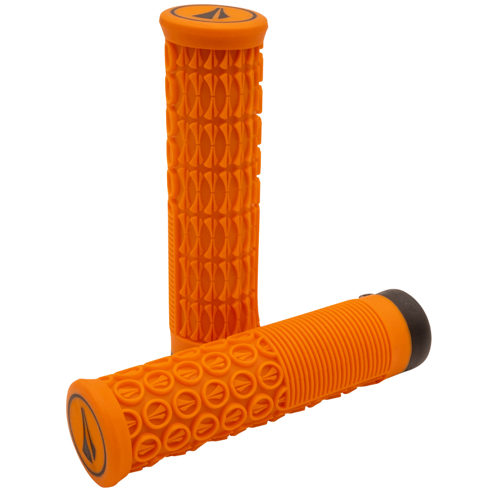 Image of SDG Thrice 33 Lock-On Grips 136/33mm - orange