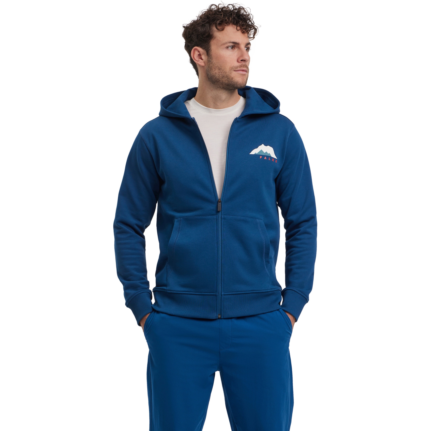 Produktbild von Falke TK Kapuzenjacke Herren - blue pond 6598