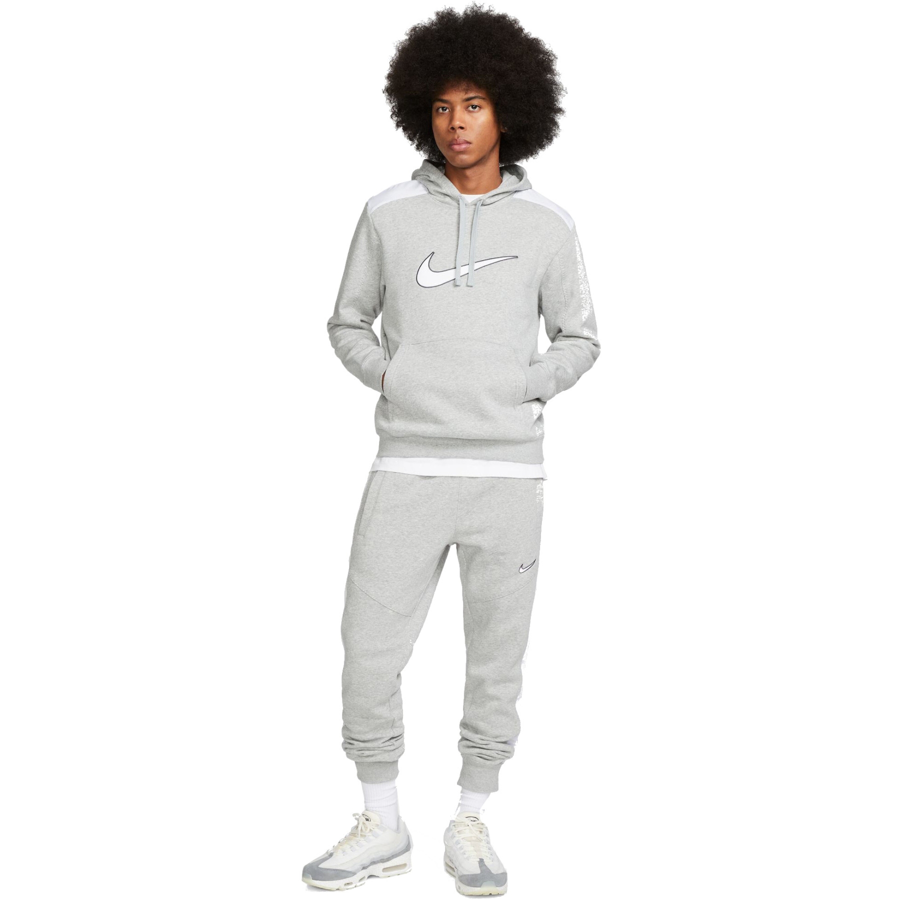 Nike Sportswear Pantalon de survêtement - dark grey heather/gris