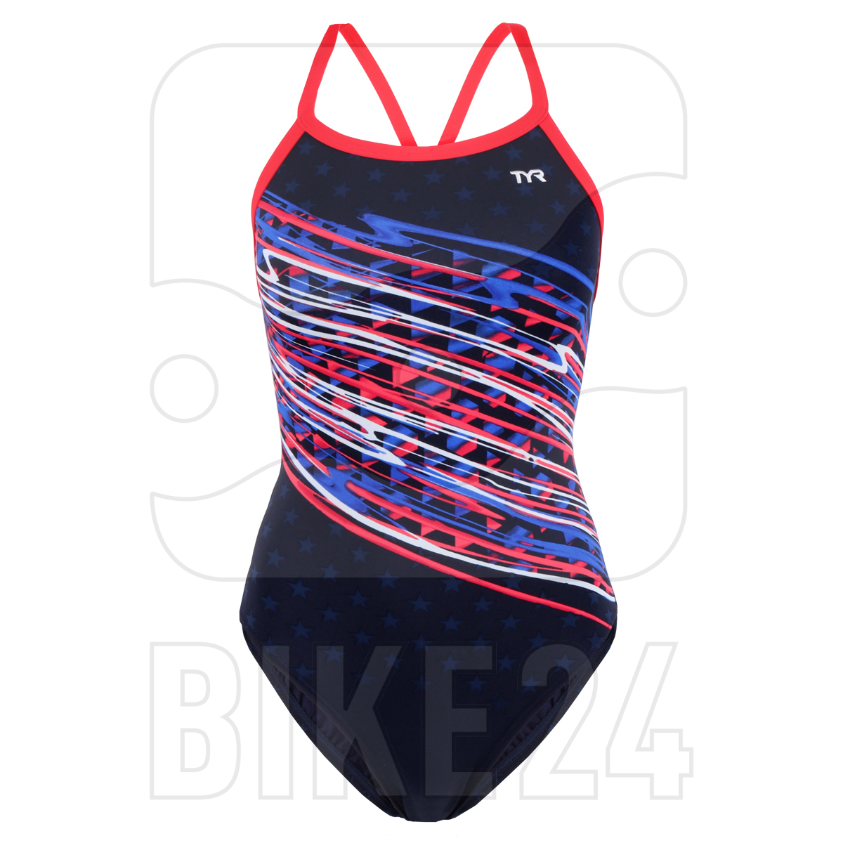 Immagine di TYR Victorious Diamondfit Women Swimsuit - red/white/blue