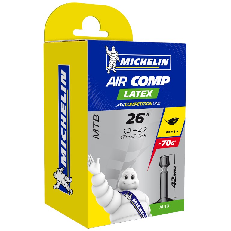 Productfoto van Michelin Air Comp Binnenband - 26&quot; | MTB | Latex | 1.90-2.20&quot;