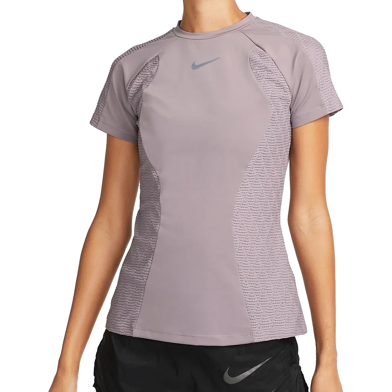 Nike Dri-FIT ADV Run Division Short Sleeve Top Women - purple smoke/black  DQ6642-531